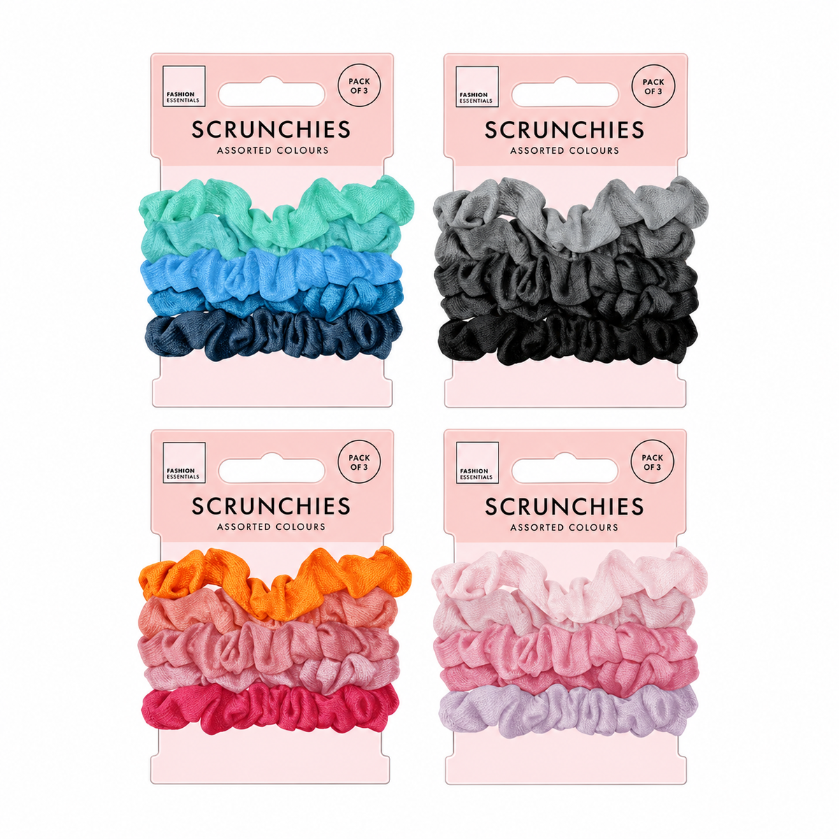 Hair scrunchies 5 pack