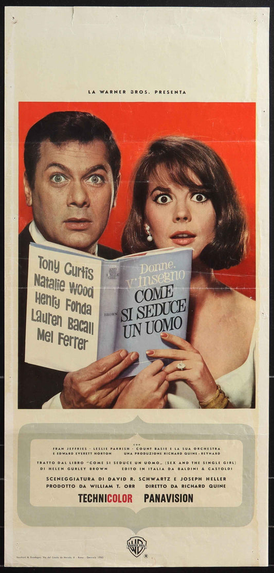Sex And The Single Girl (1964) Original Italian Locandina Movie Poster