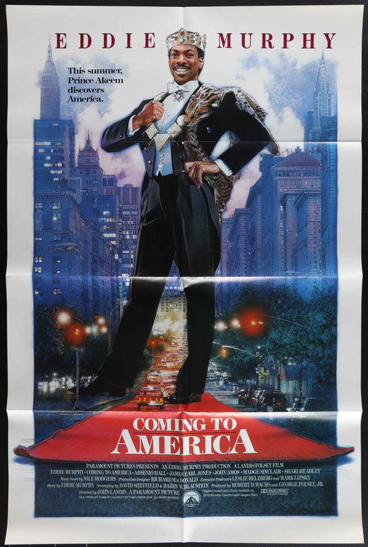 Coming To America (1988) Original US One Sheet Movie Poster