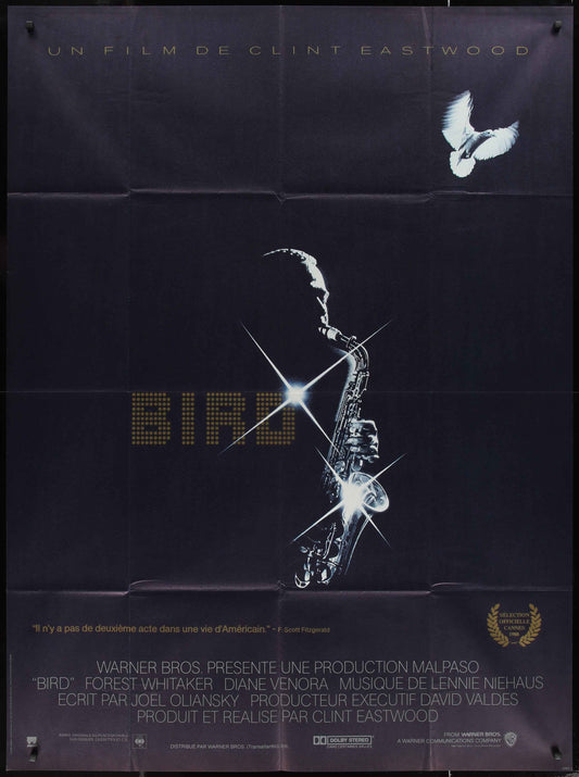 Bird (1988) Original French One Panel Movie Poster