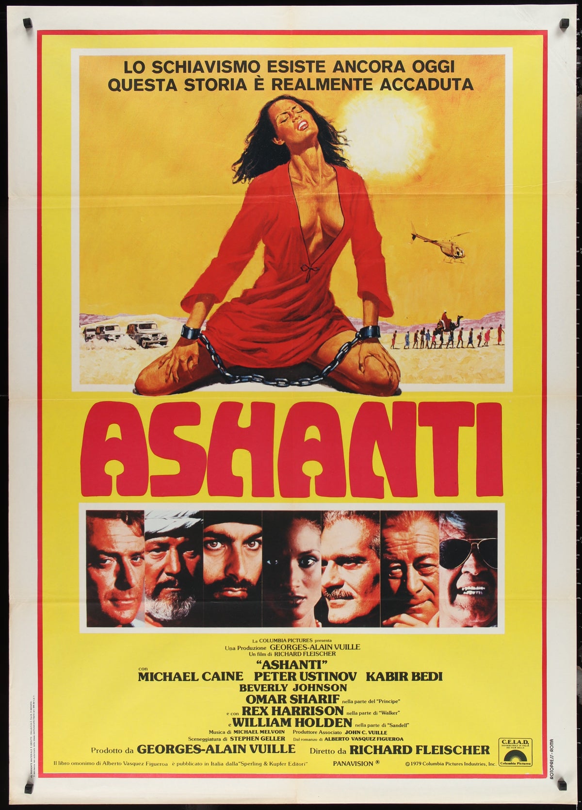 Ashanti (1979) Original Italian One Panel Movie Poster