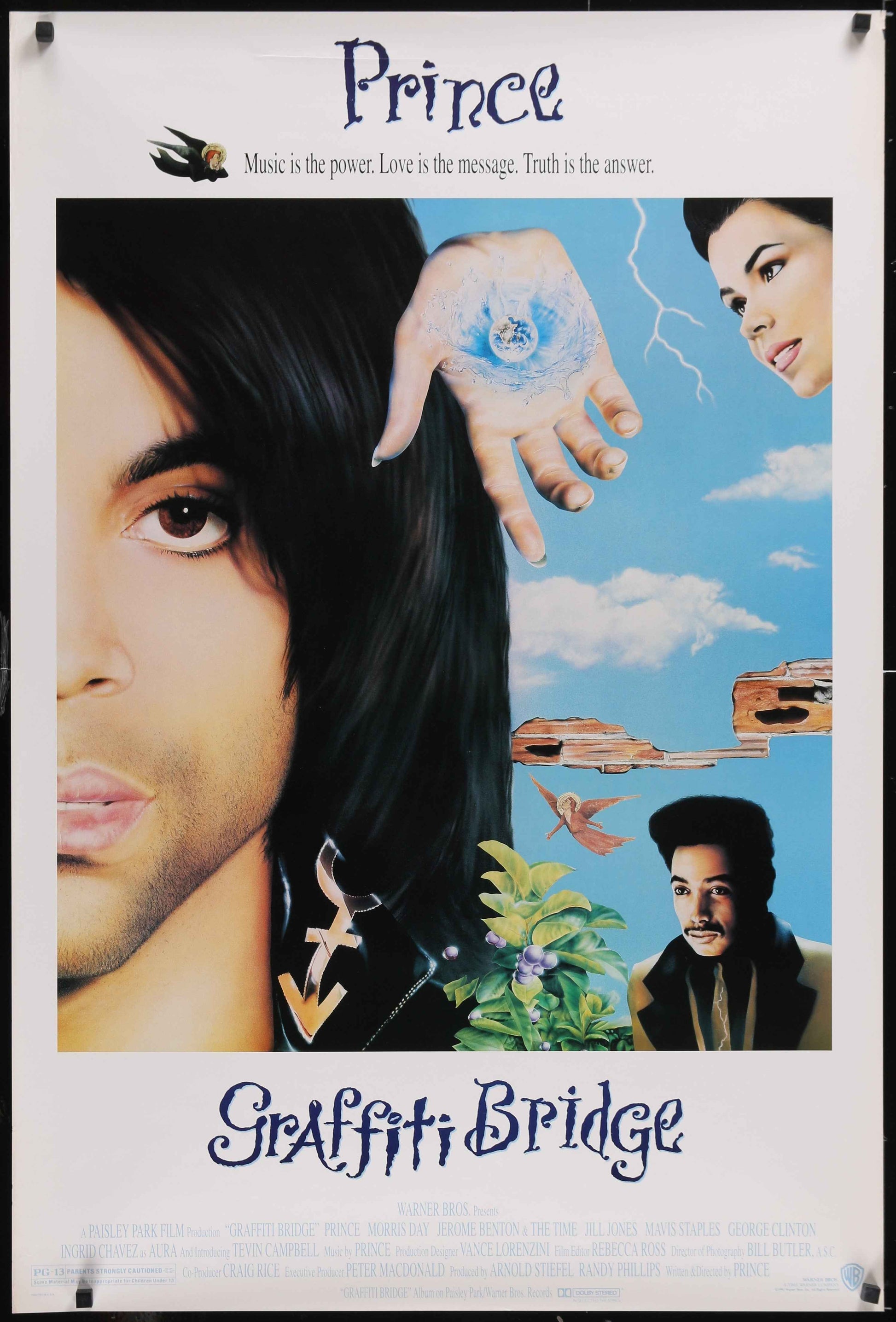 Graffiti Bridge (1990) Original US One Sheet Movie Poster