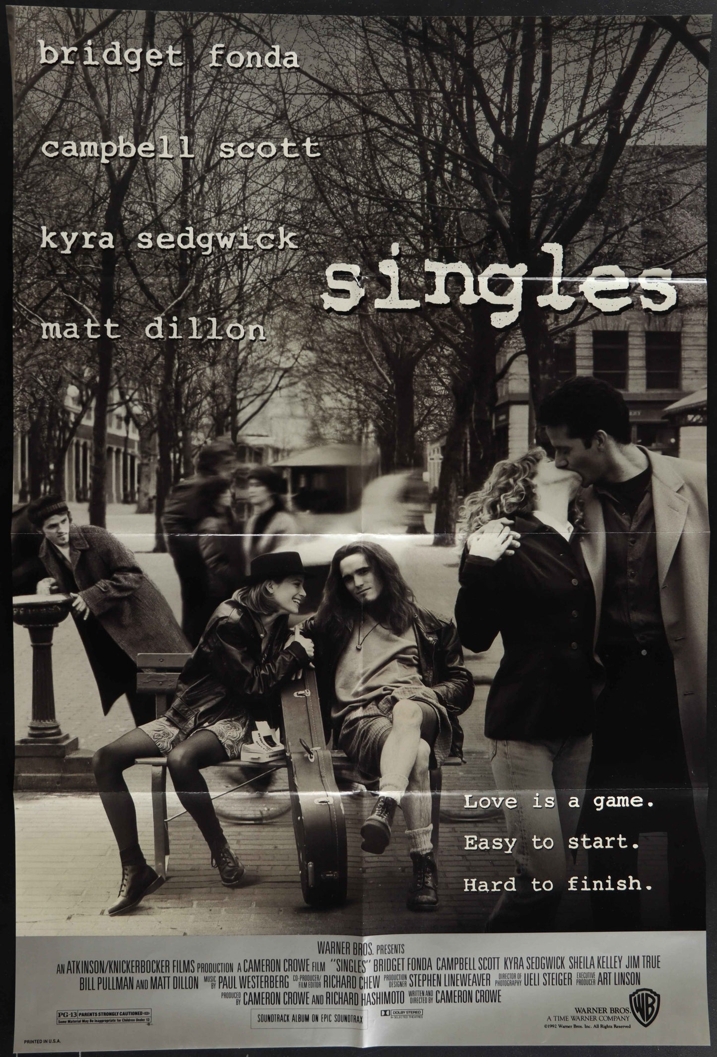 Singles (1992) Original US One Sheet Movie Poster