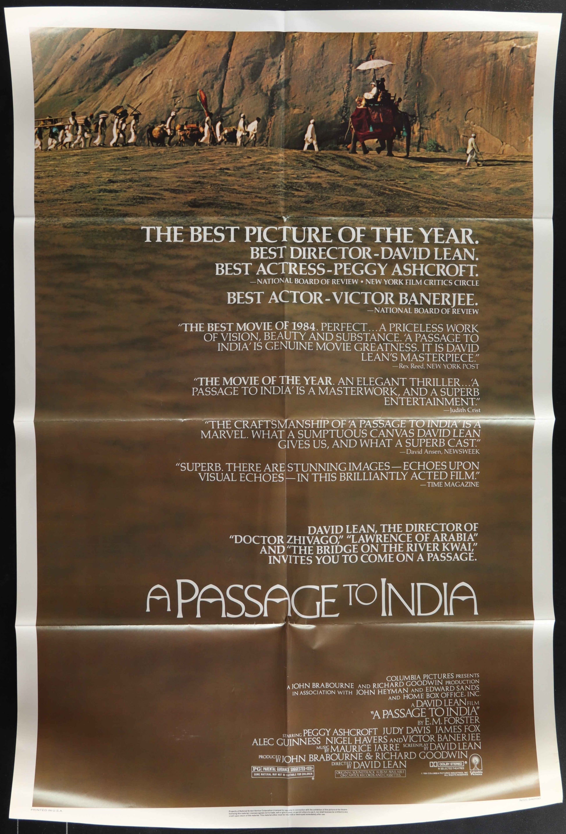 A Passage To India (1984) Original US One Sheet Movie Poster