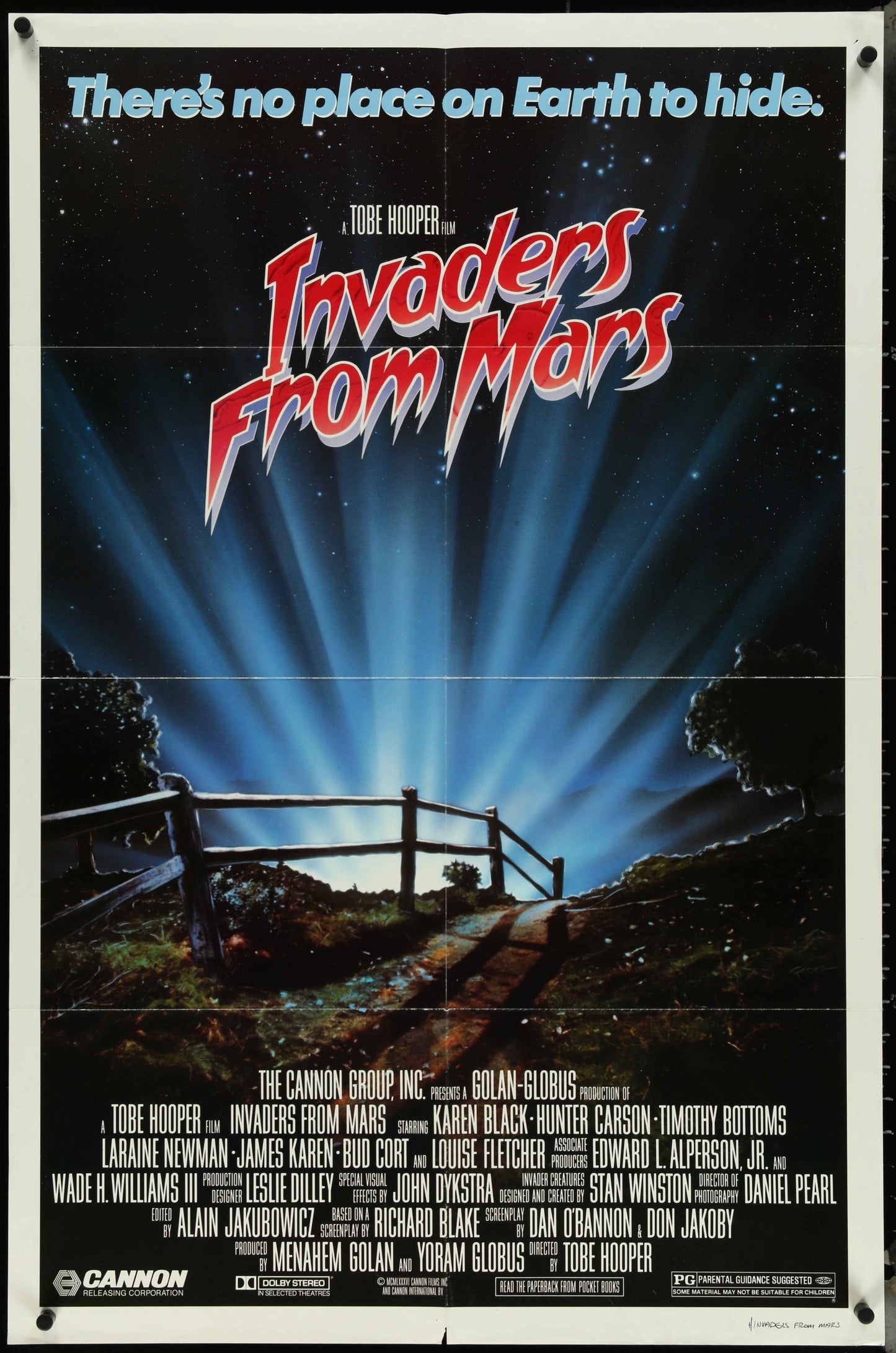 Invaders From Mars (1986) Original US One Sheet Movie Poster