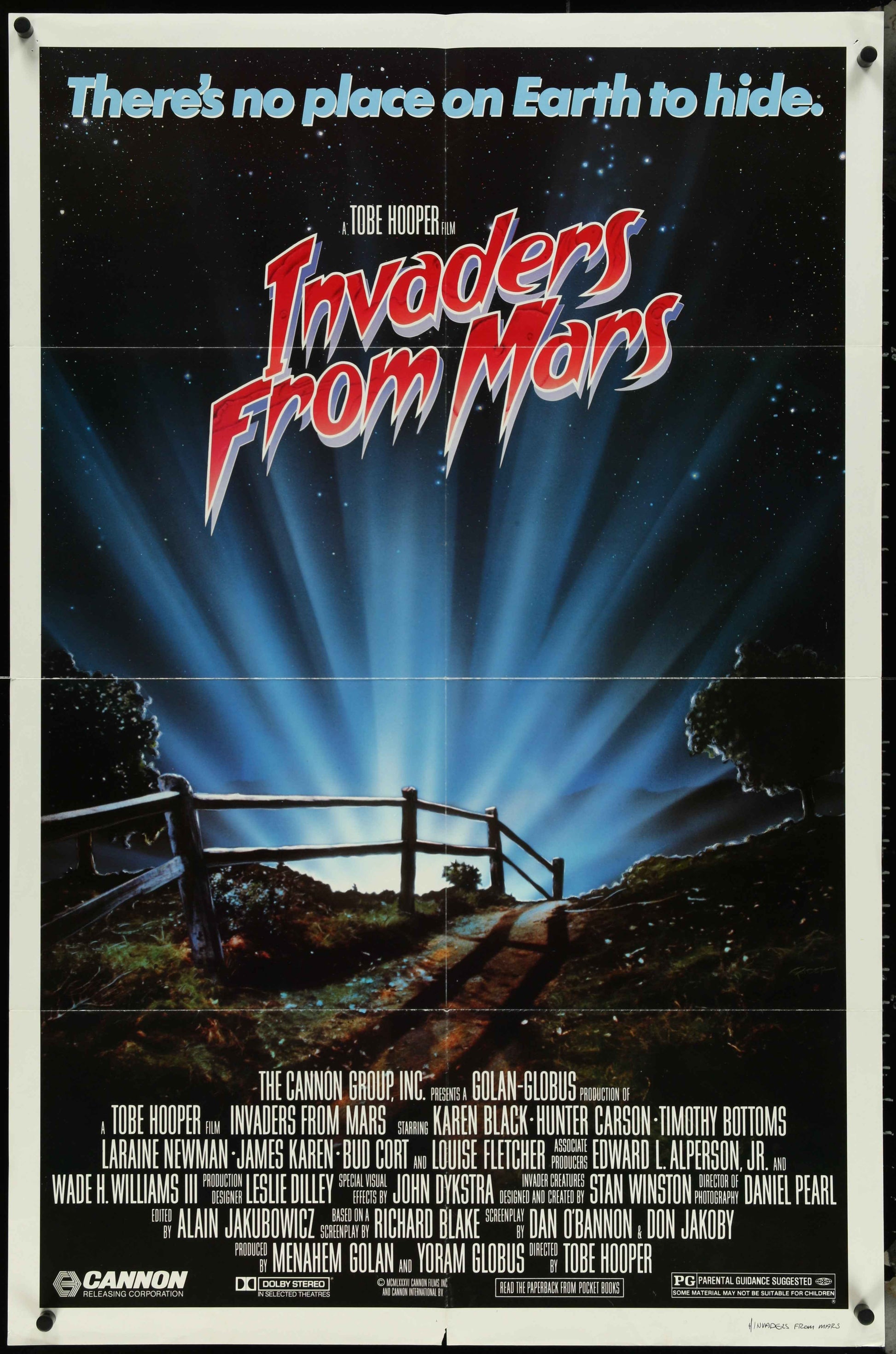 Invaders From Mars (1986) Original US One Sheet Movie Poster