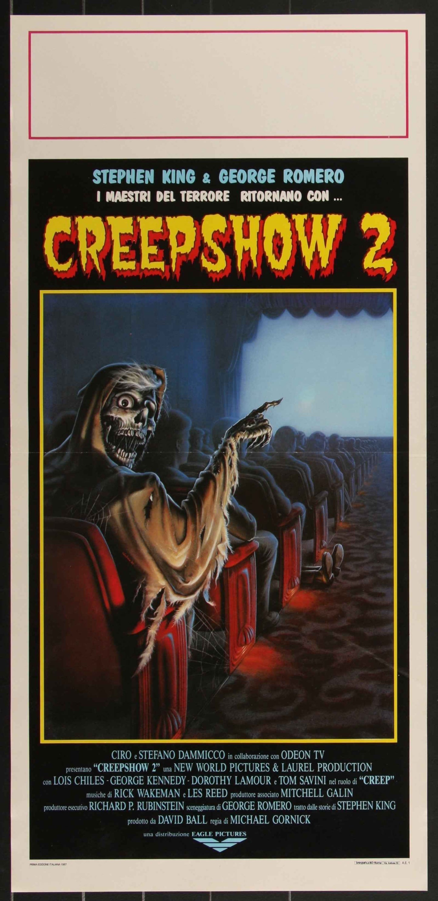 Creepshow 2 (1987) Original Italian Locandina Movie Poster