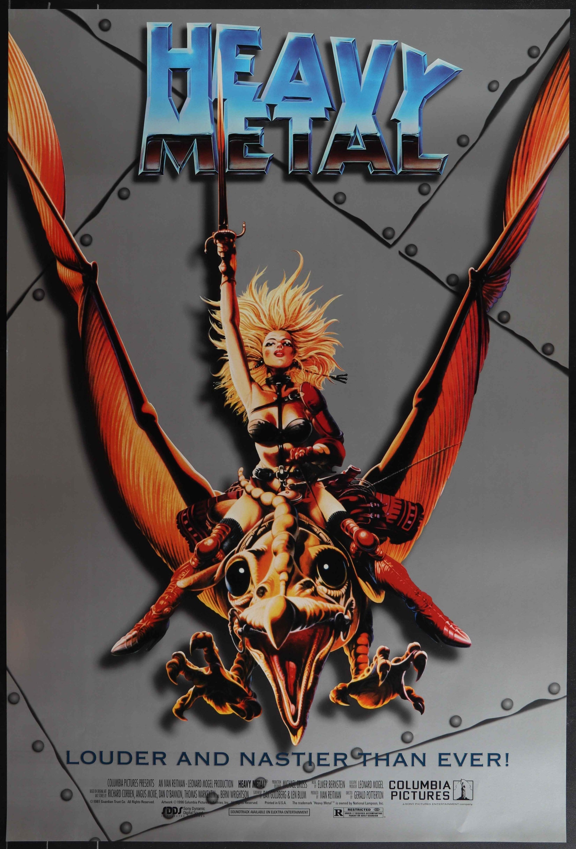 Heavy Metal (1996 RR) Original US One Sheet Movie Poster