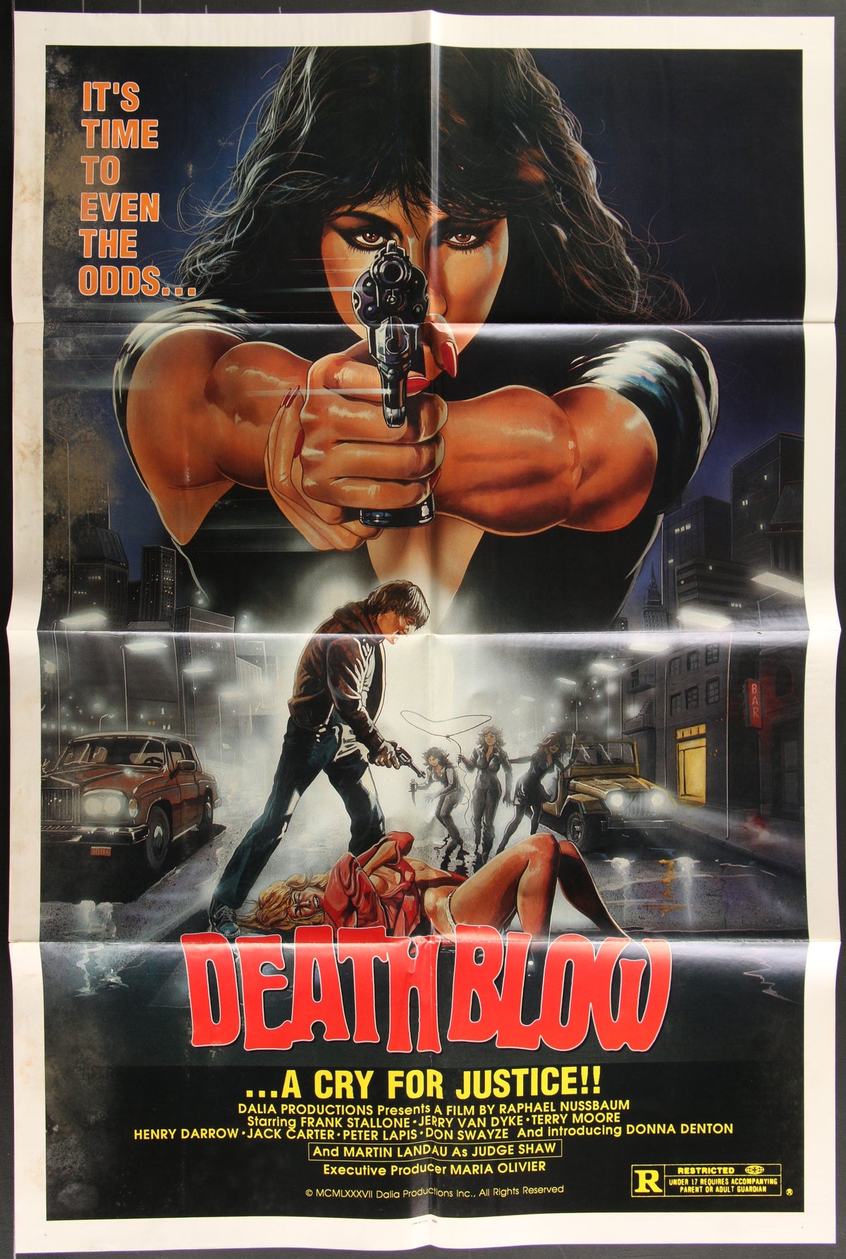 Death Blow (1987) Original US One Sheet Movie Poster