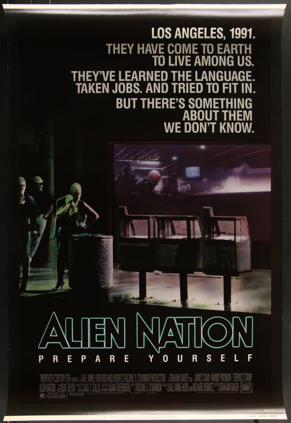 Alien Nation (1988) Original US One Sheet Movie Poster