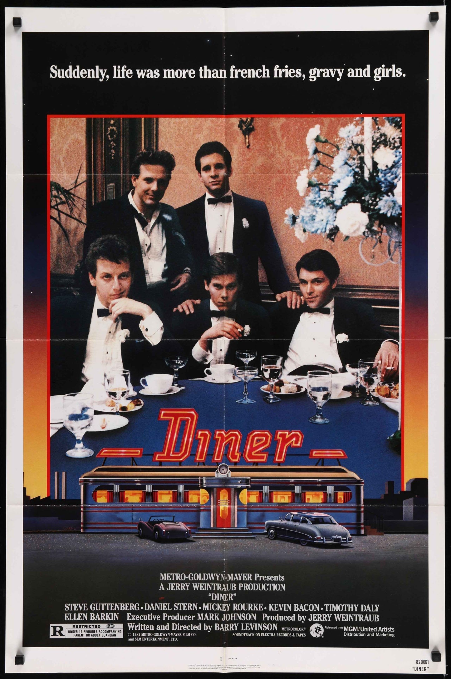 Diner (1982) Original US One Sheet Movie Poster