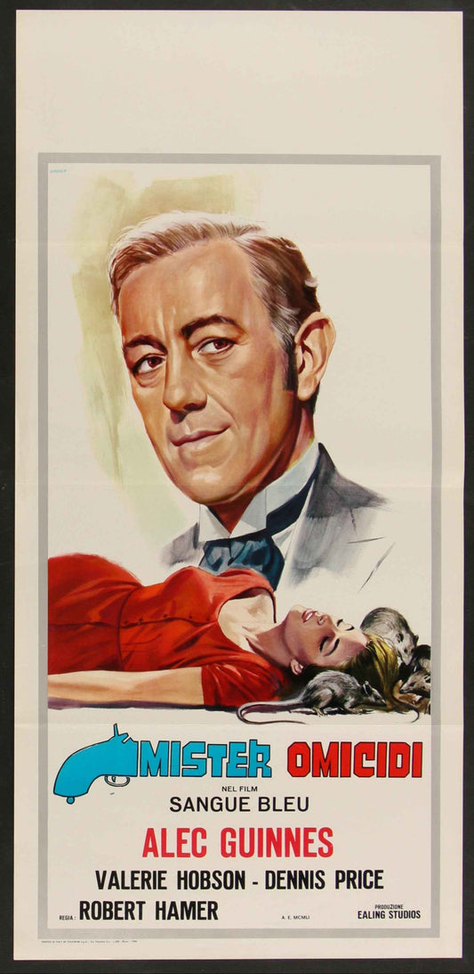 Kind Hearts and Coronets (1966 RR) Original Italian Locandina Movie Poster