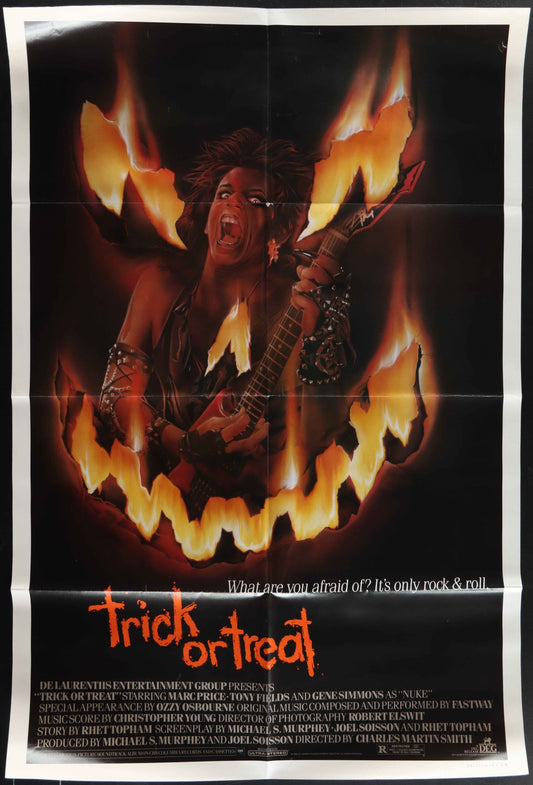 Trick Or Treat (1986) Original US One Sheet Movie Poster