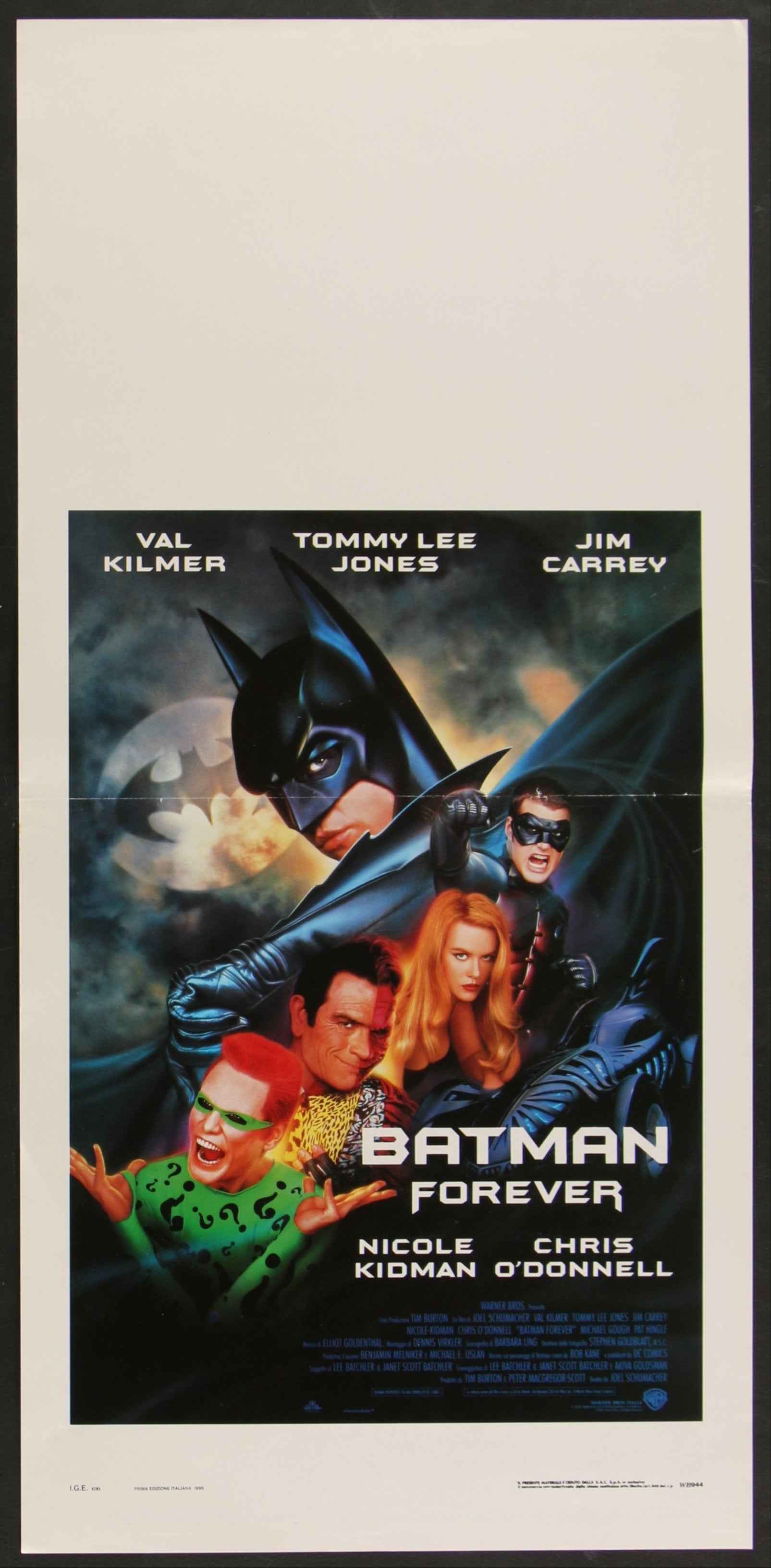 Batman Forever (1995) Original Italian Locandina Movie Poster