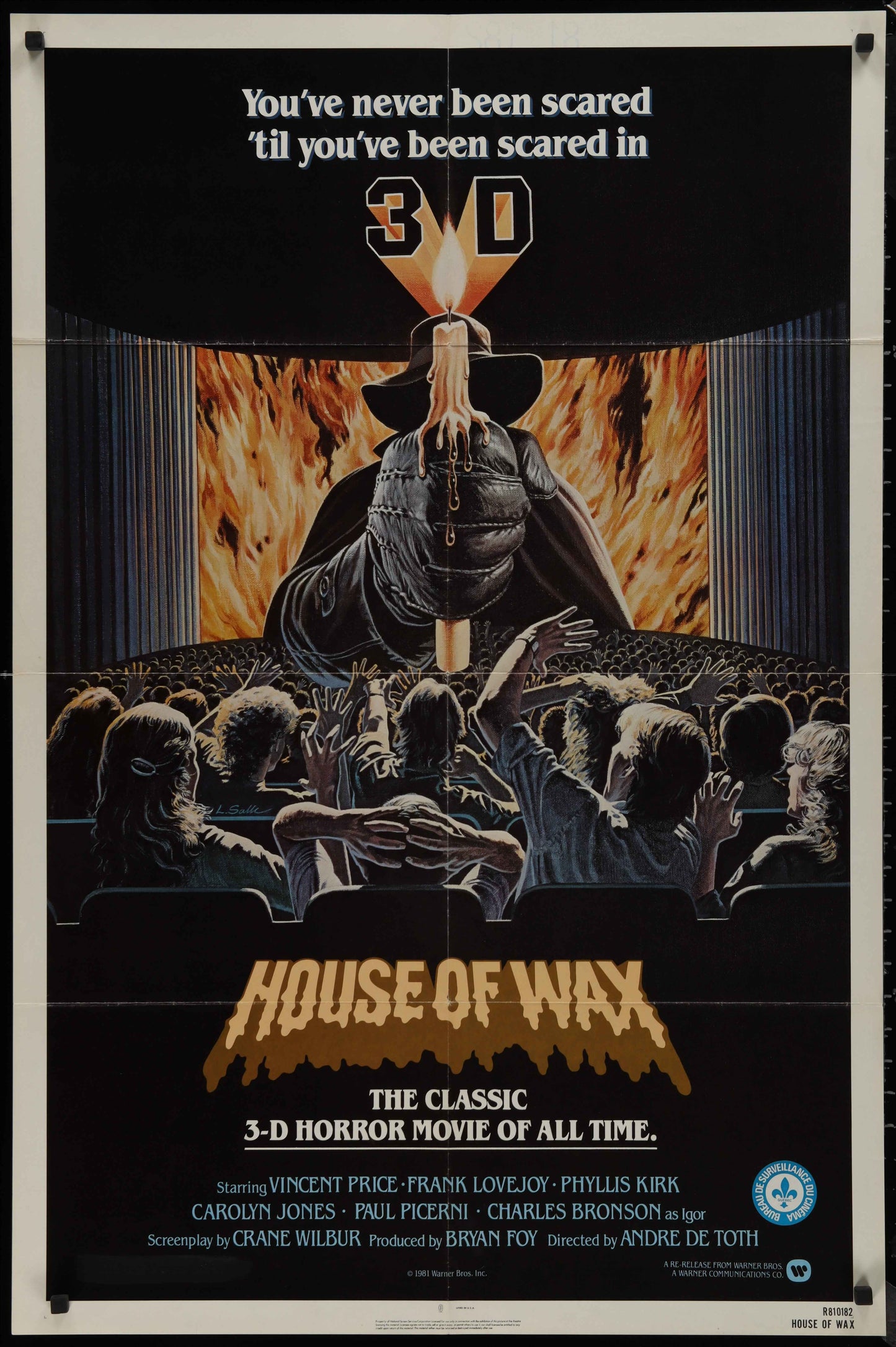 House Of Wax (1981 RR) Original US One Sheet Movie Poster