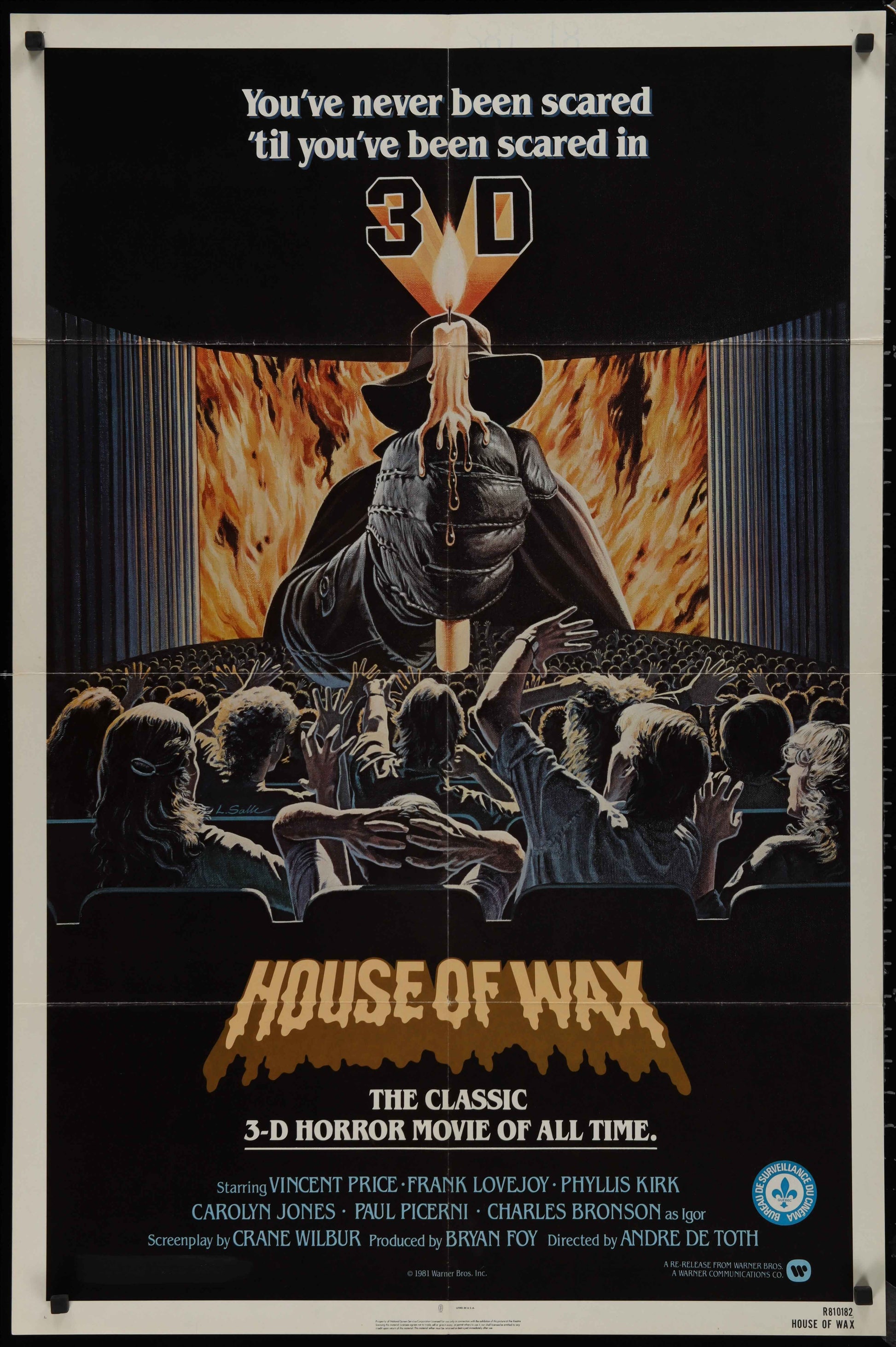 House Of Wax (1981 RR) Original US One Sheet Movie Poster