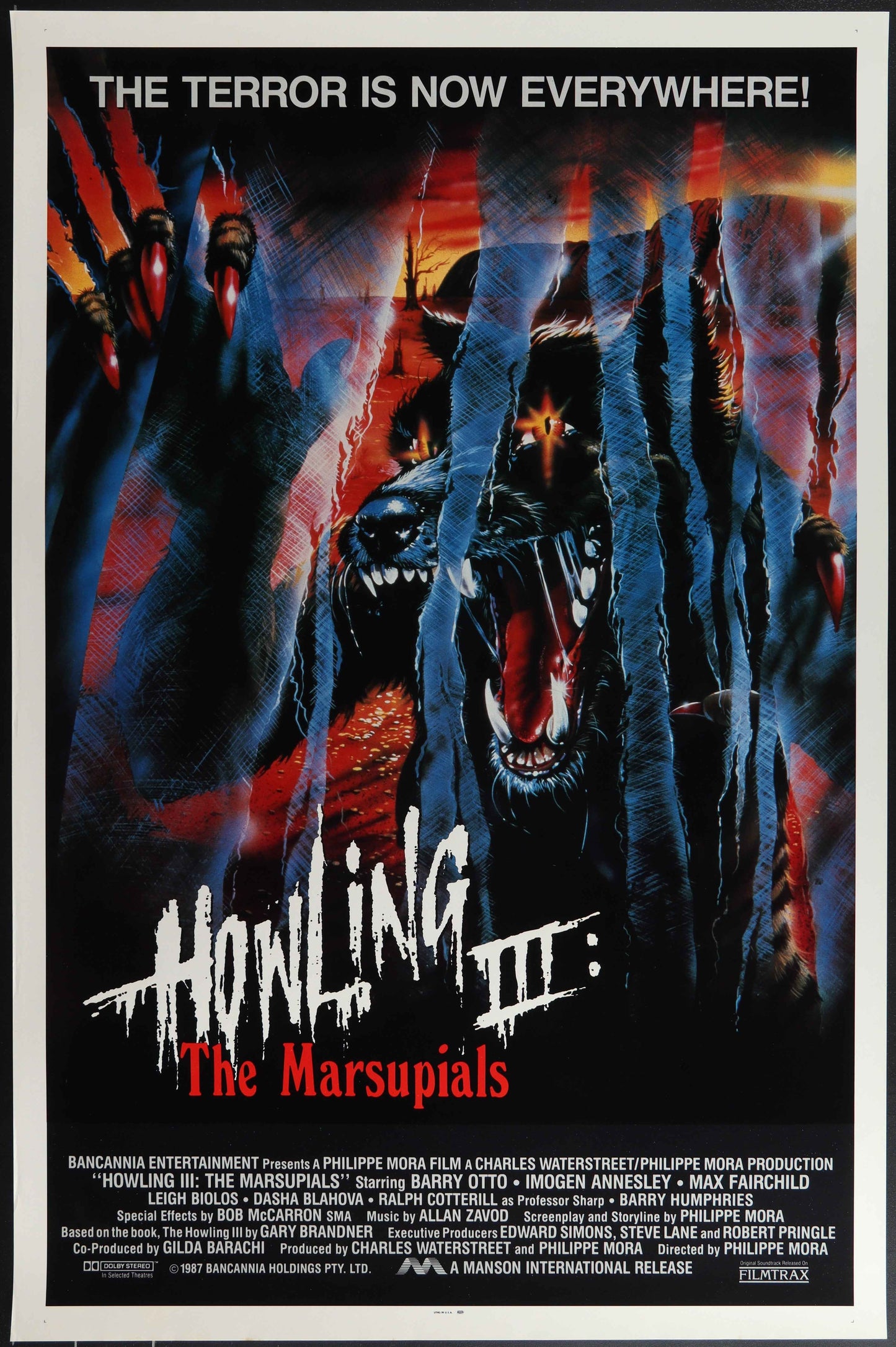 Howling III (1987) Original US One Sheet Movie Poster