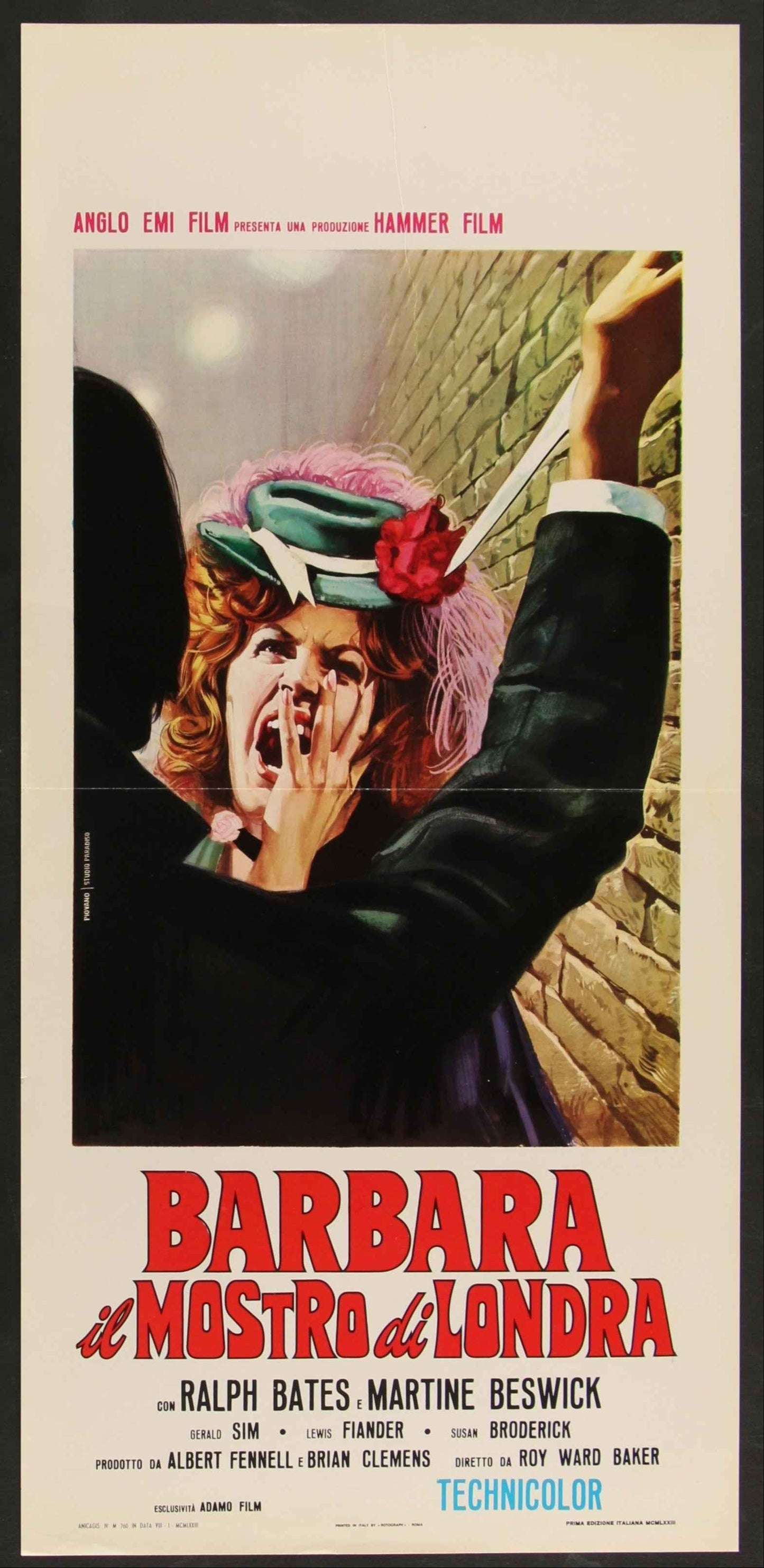 Dr. Jekyll and Sister Hyde (1971) Original Italian Locandina Movie Poster