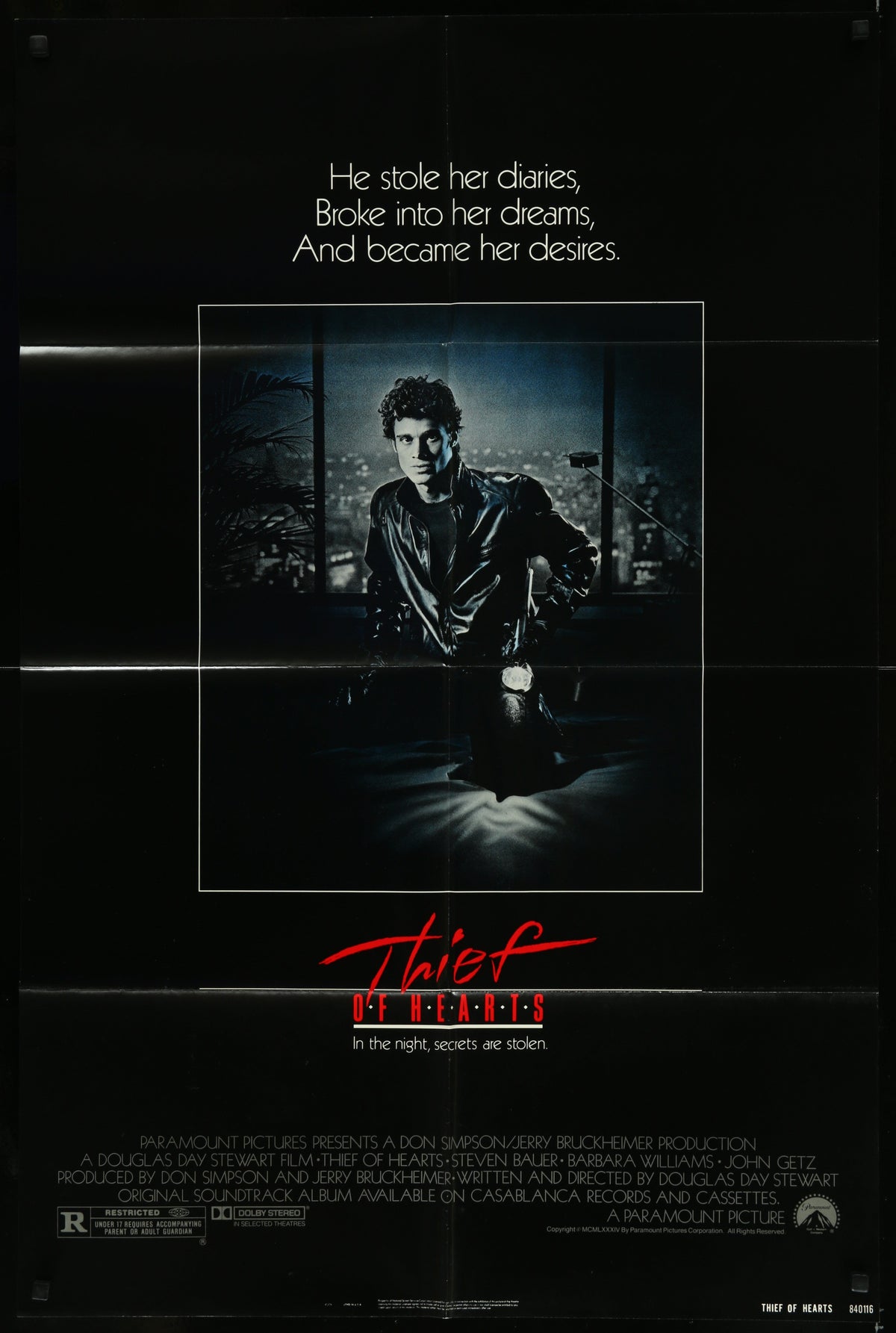 Thief Of Hearts (1984) Original US One Sheet Movie Poster