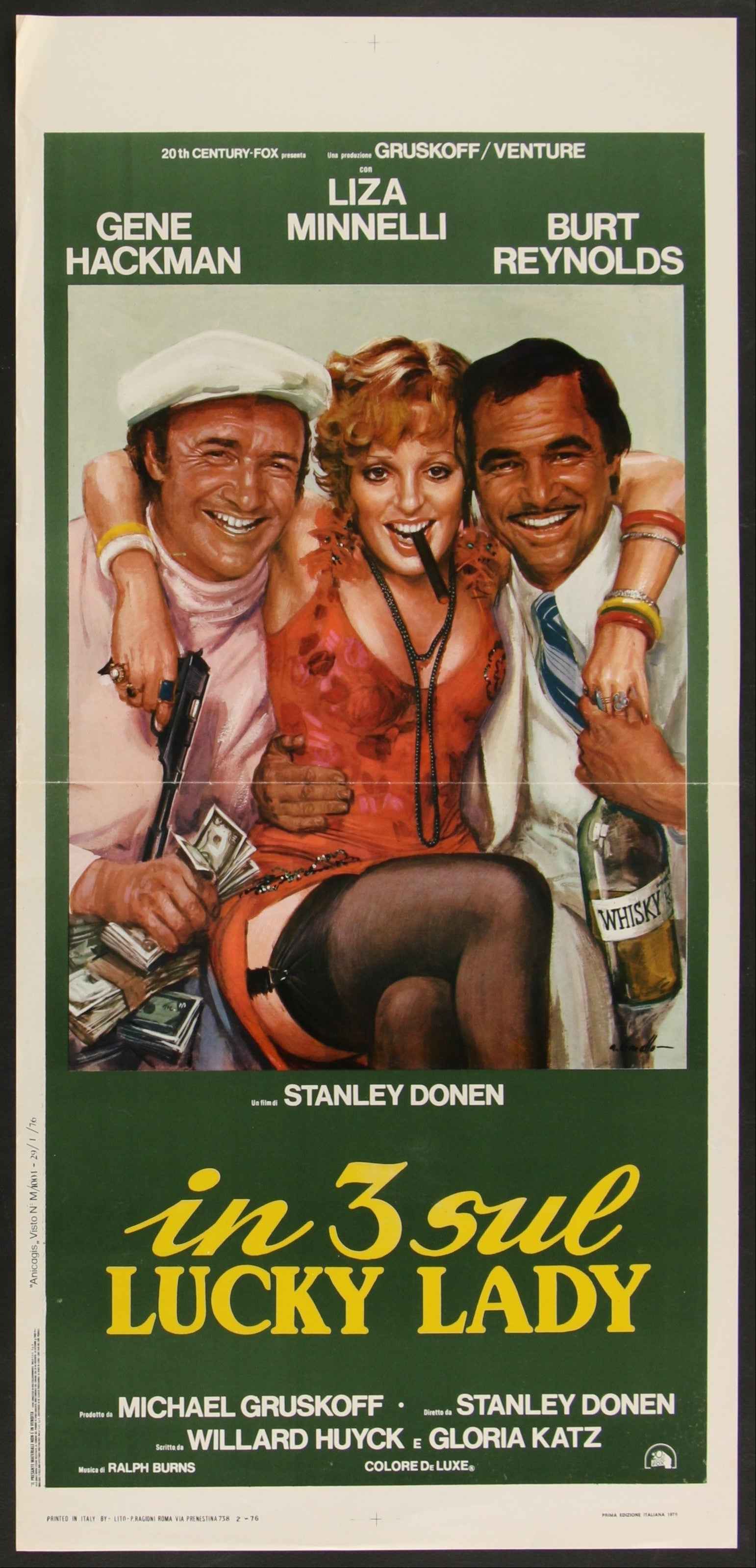 Lucky Lady (1976) Original Italian Locandina Movie Poster
