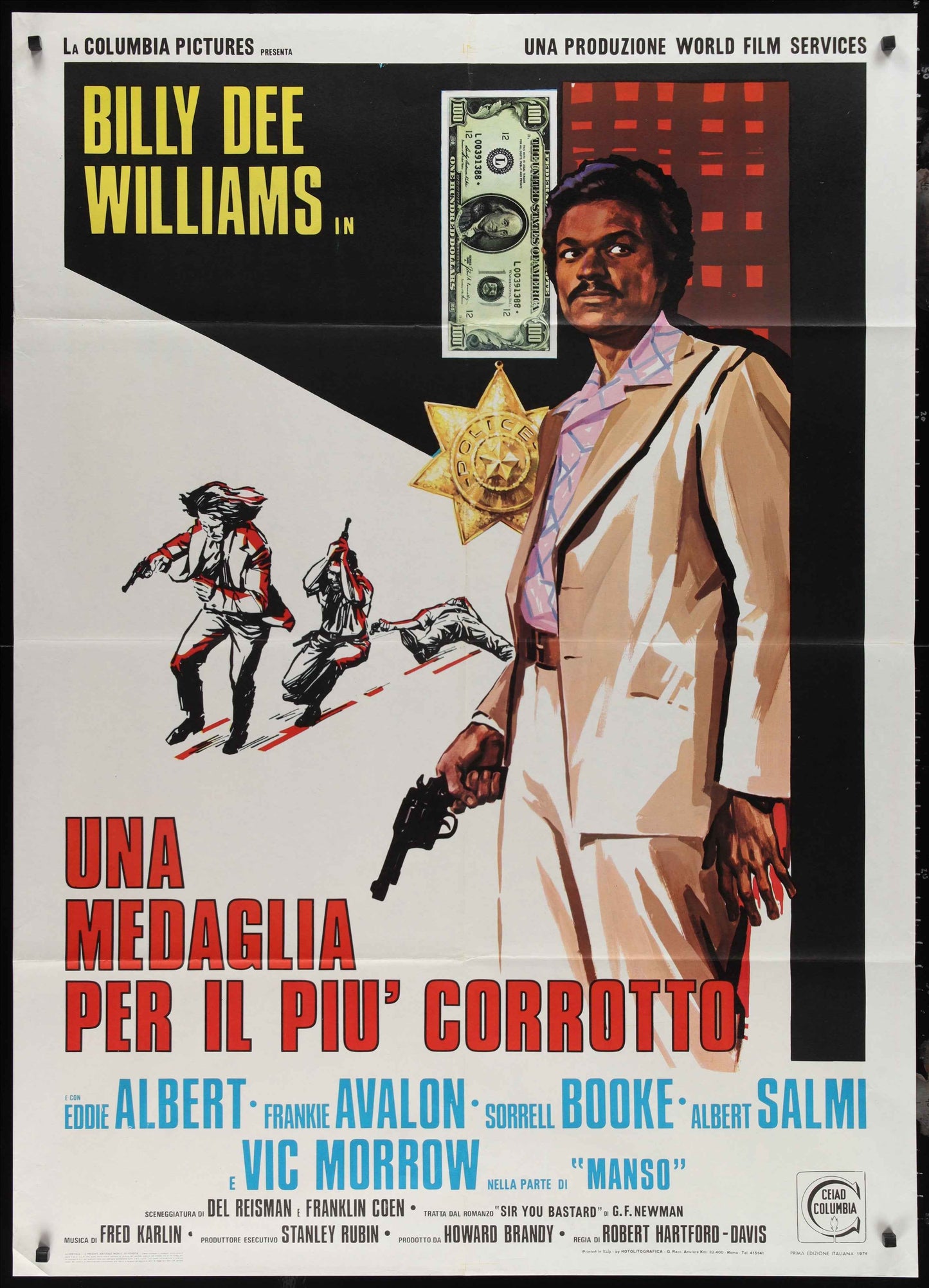The Take (1974) Original Italian One Panel Movie Poster