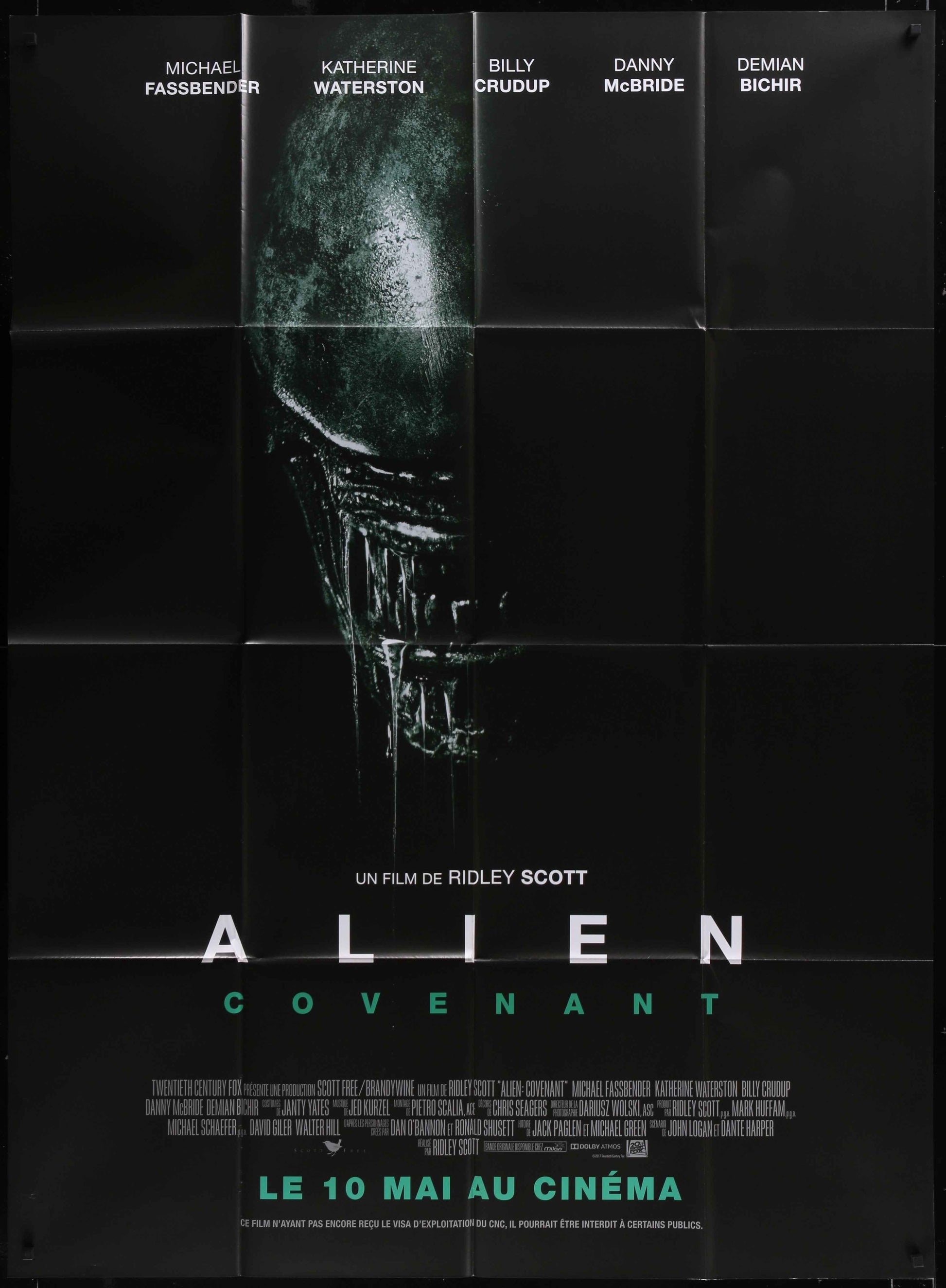 Alien: Covenant (2017) Original French One Panel Movie Poster