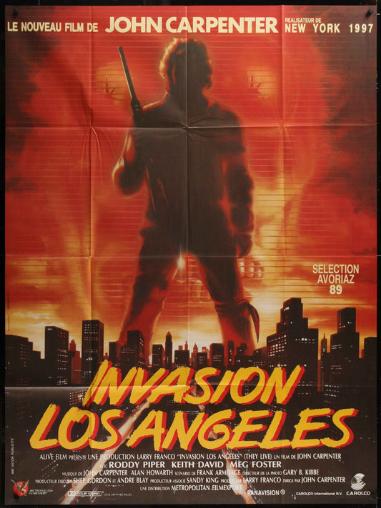 They Live (1989) Original French Grande Movie Poster