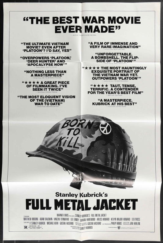 Full Metal Jacket (1987) Original US One Sheet Movie Poster