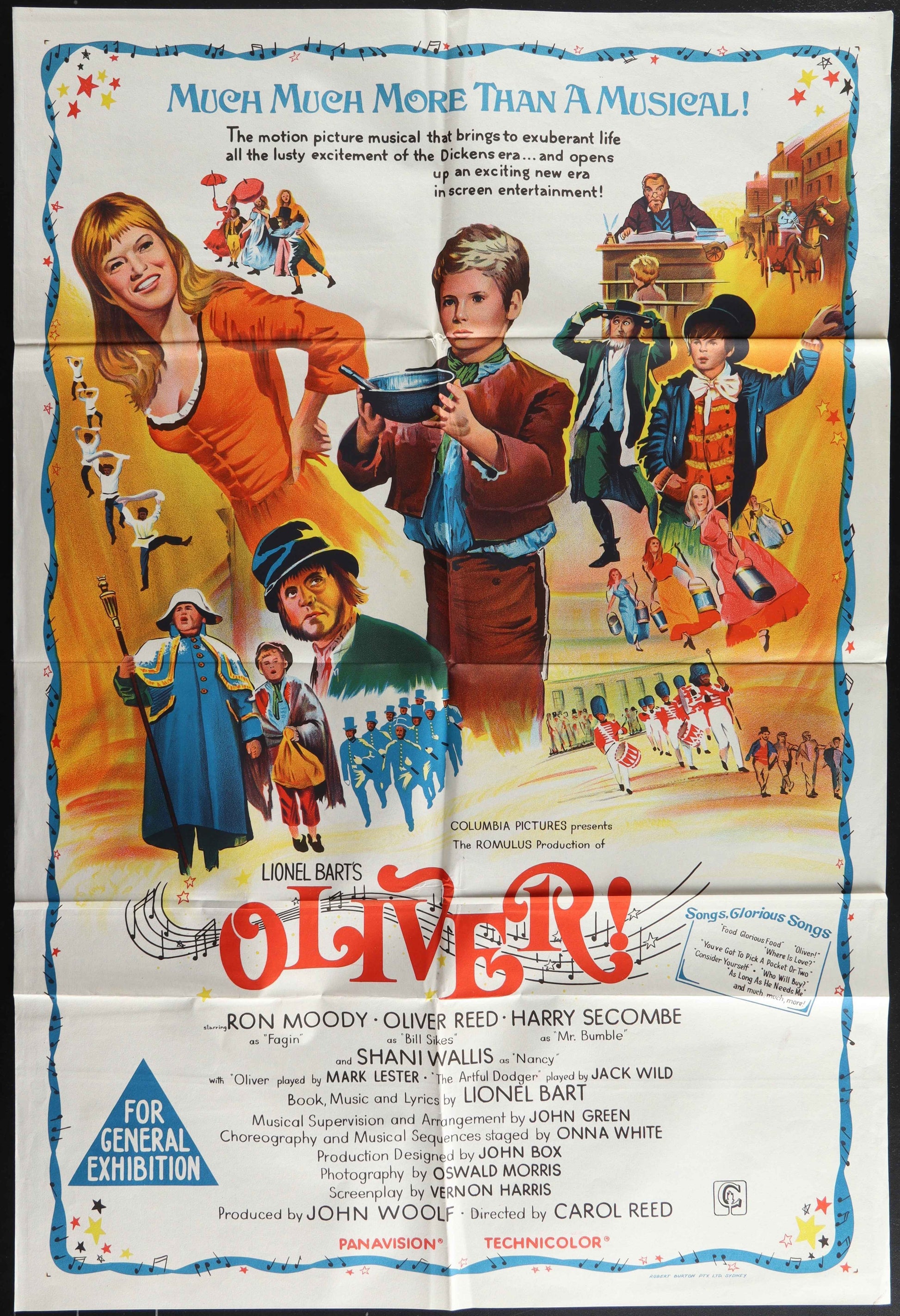 Oliver (1968) Original Australian One Sheet Movie Poster
