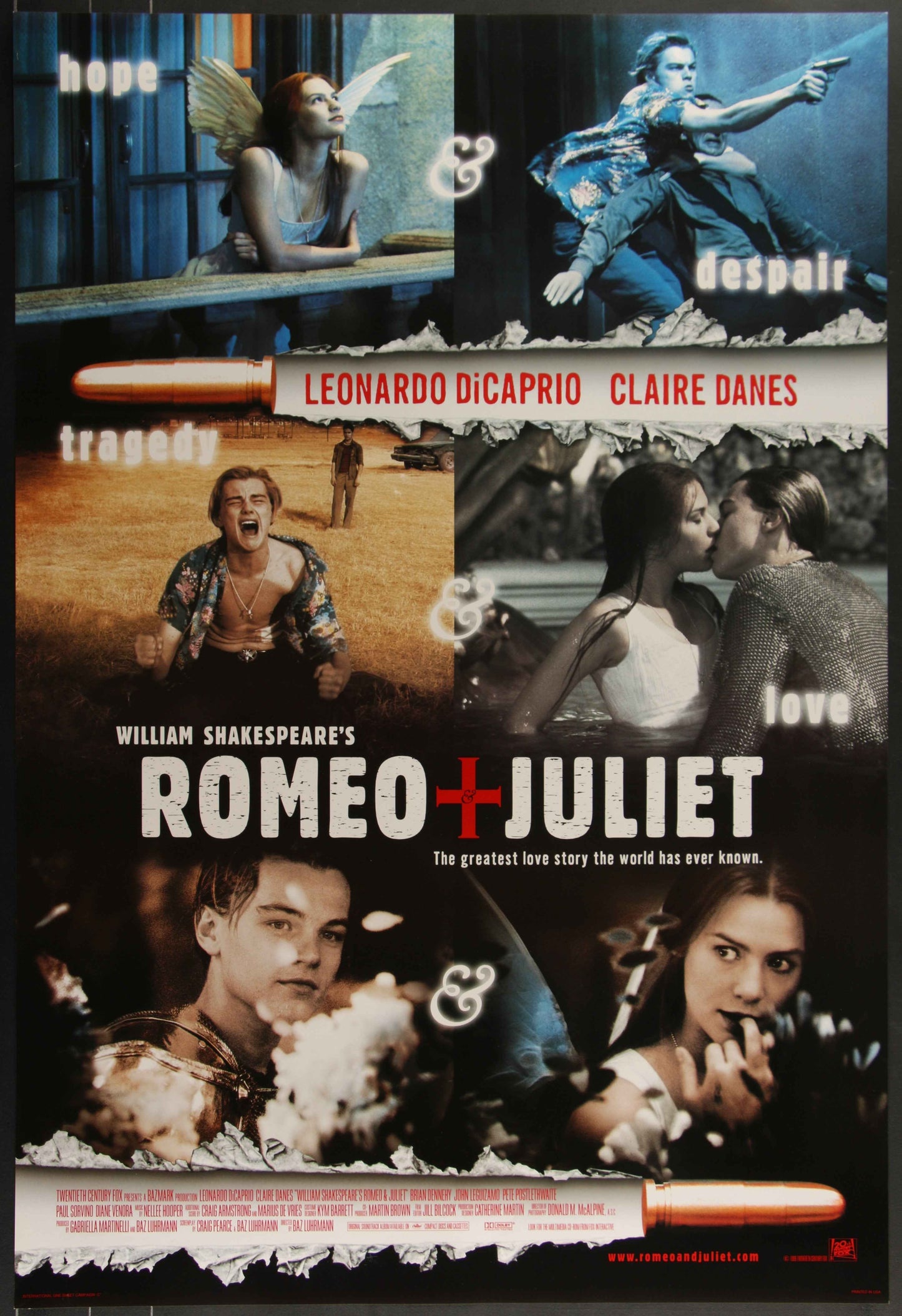 Romeo & Juliet (1996) Original US One Sheet Movie Poster
