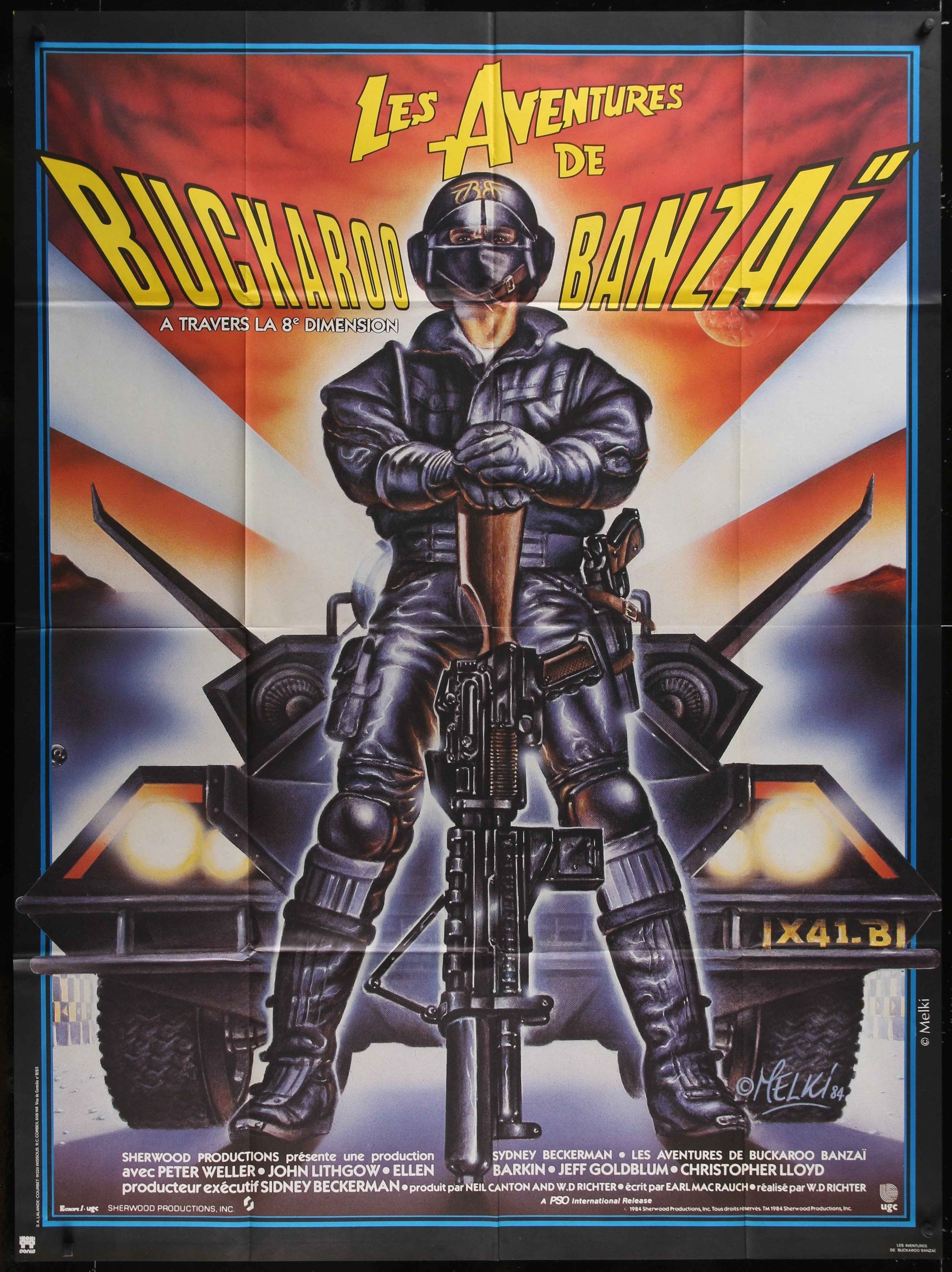 The Adventures Of Buckaroo Banzai Across The 8th Dimension (1986) Original French One Panel Movie Poster