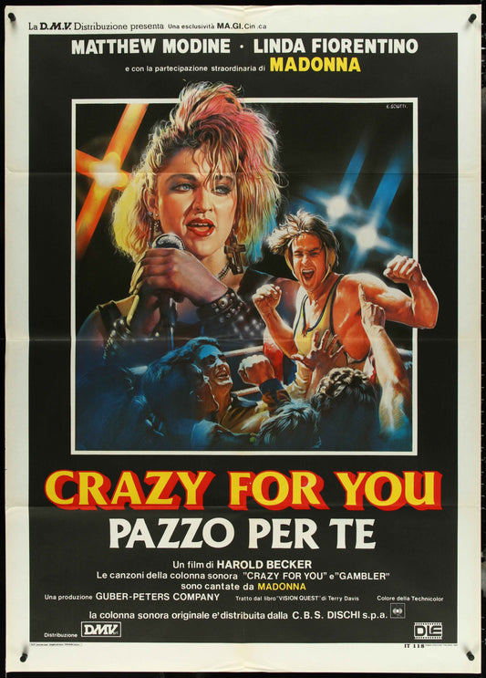 Crazy For You - Vision Quest (1985) Original Italian One Panel Movie Poster