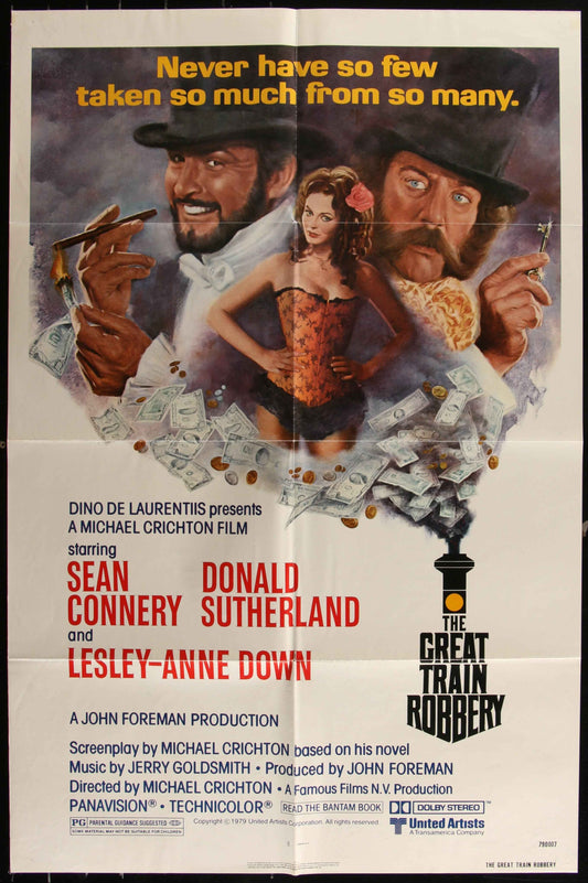 The Great Train Robbery (1979) Original US One Sheet Movie Poster