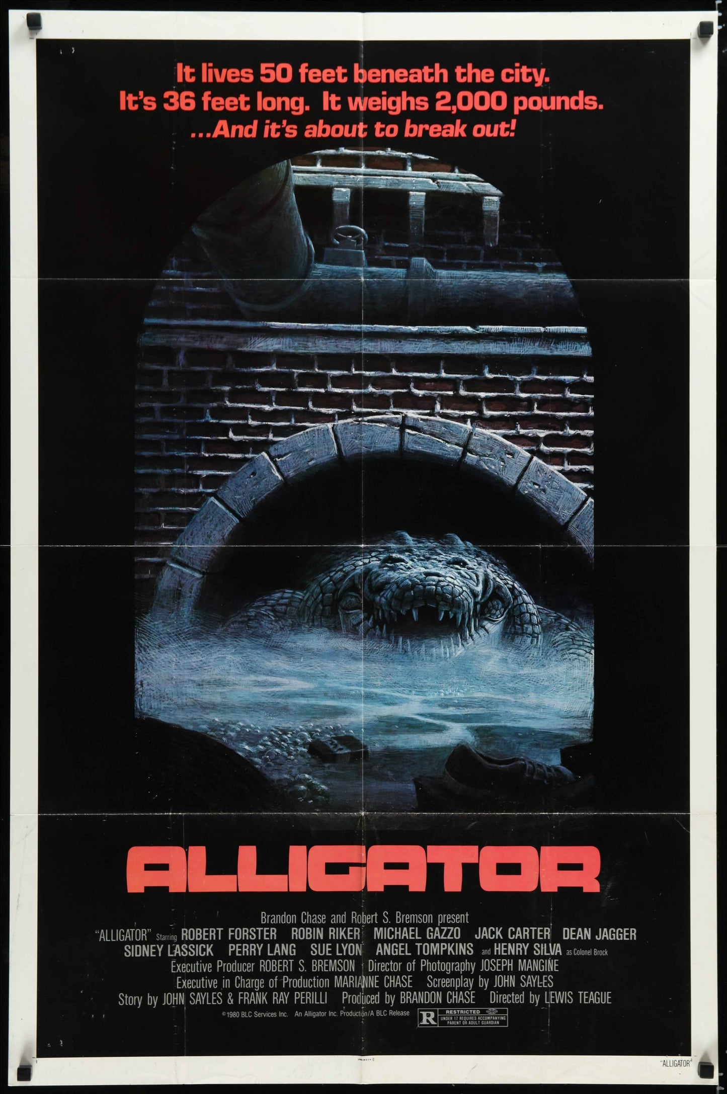 Alligator (1980) Original US One Sheet Movie Poster