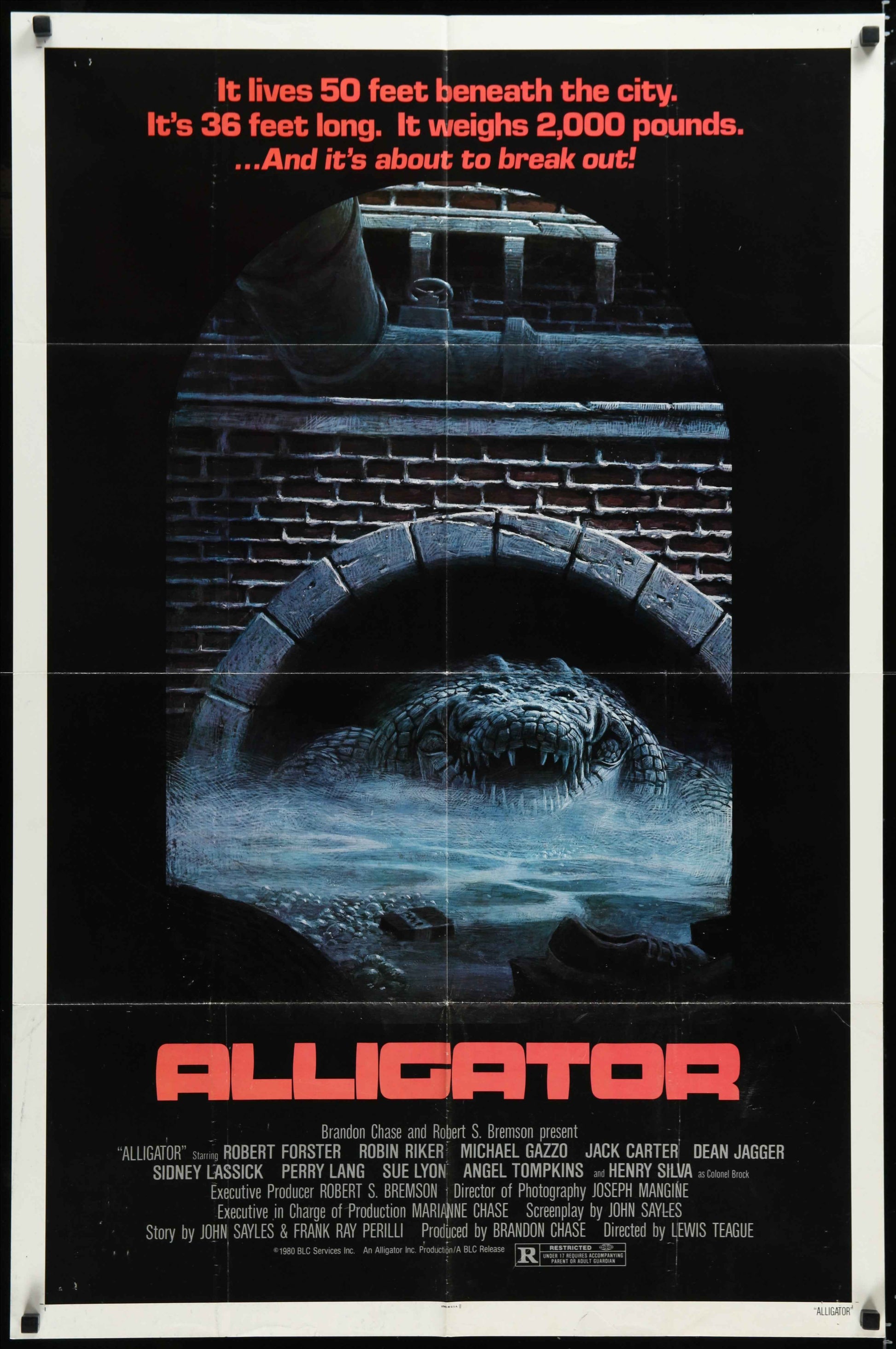Alligator (1980) Original US One Sheet Movie Poster