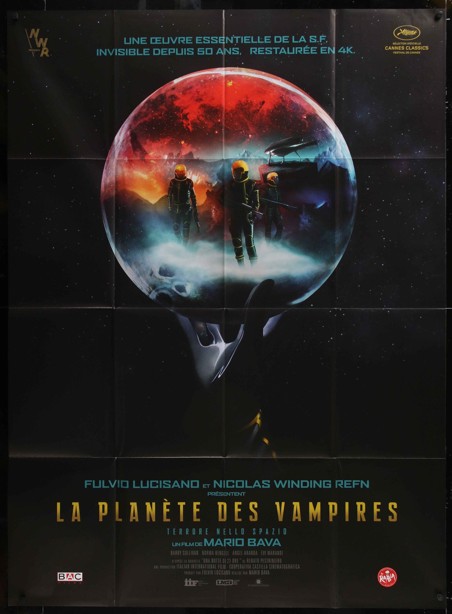 Planet Of The Vampires (2016 RR) Original French One Panel Movie Poster