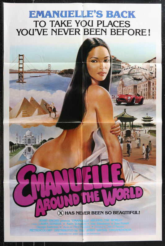 Emanuelle Around The World (1980) Original US One Sheet Movie Poster