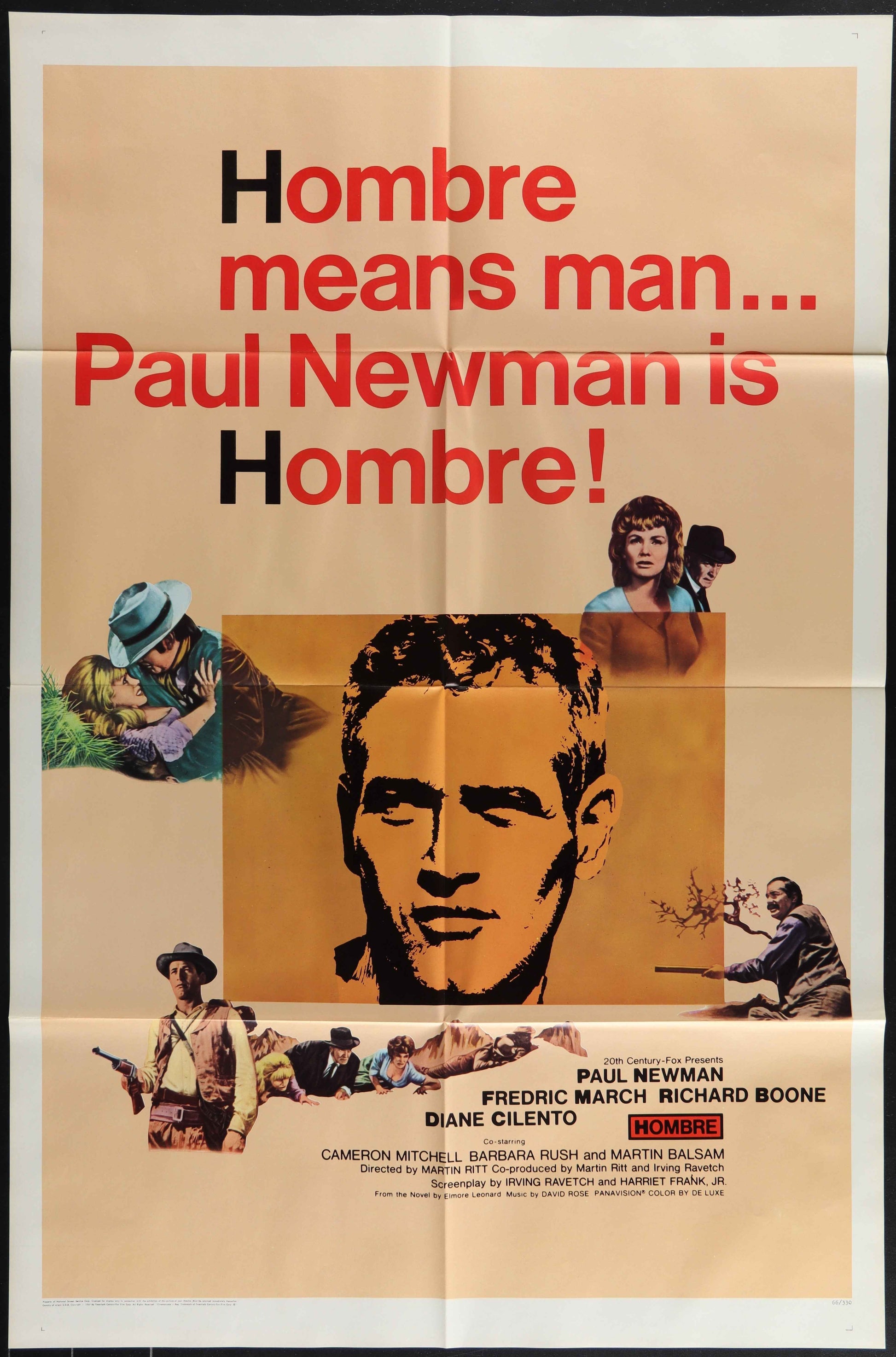 Hombre (1966) Original US One Sheet Movie Poster