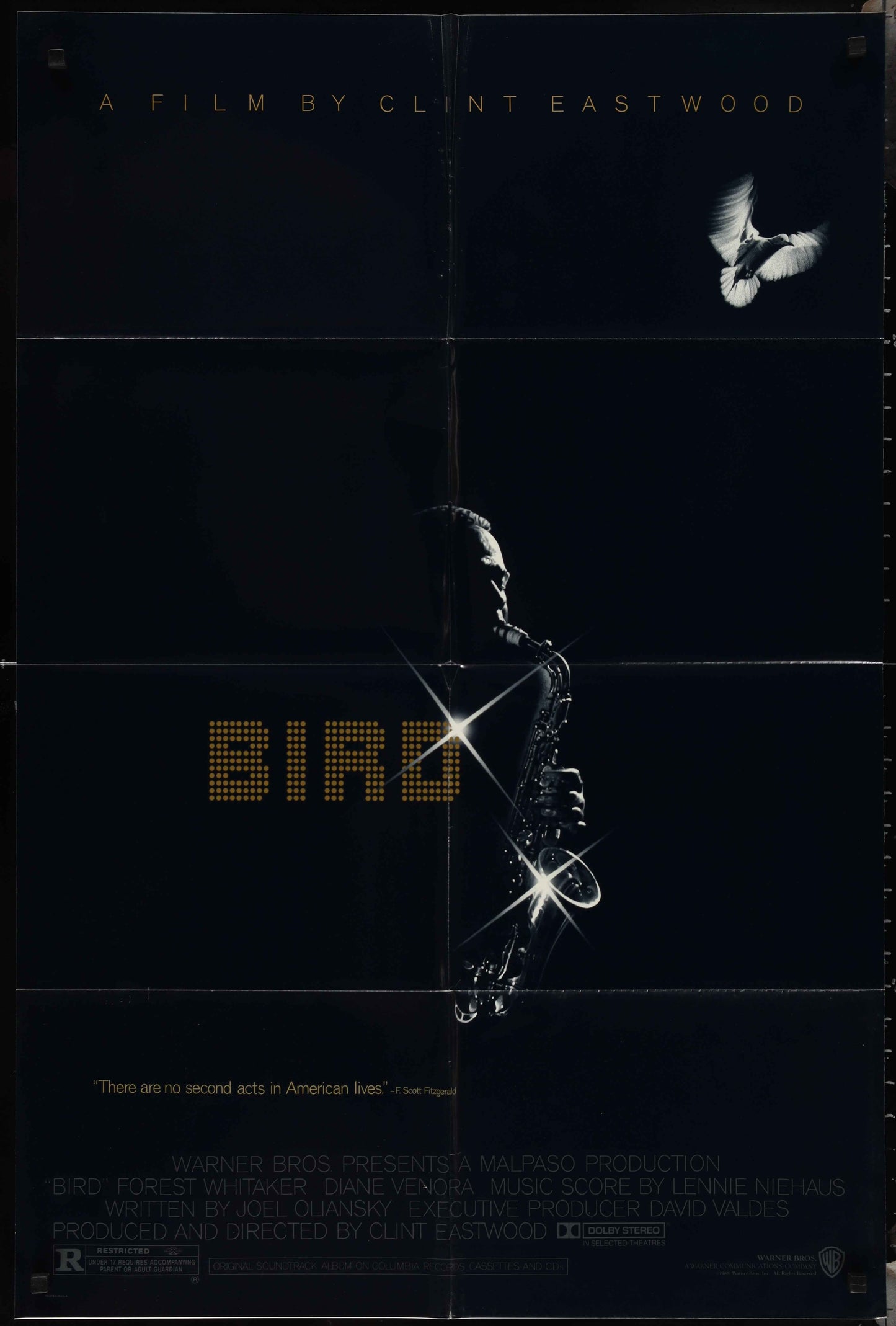 Bird (1988) Original US One Sheet Movie Poster