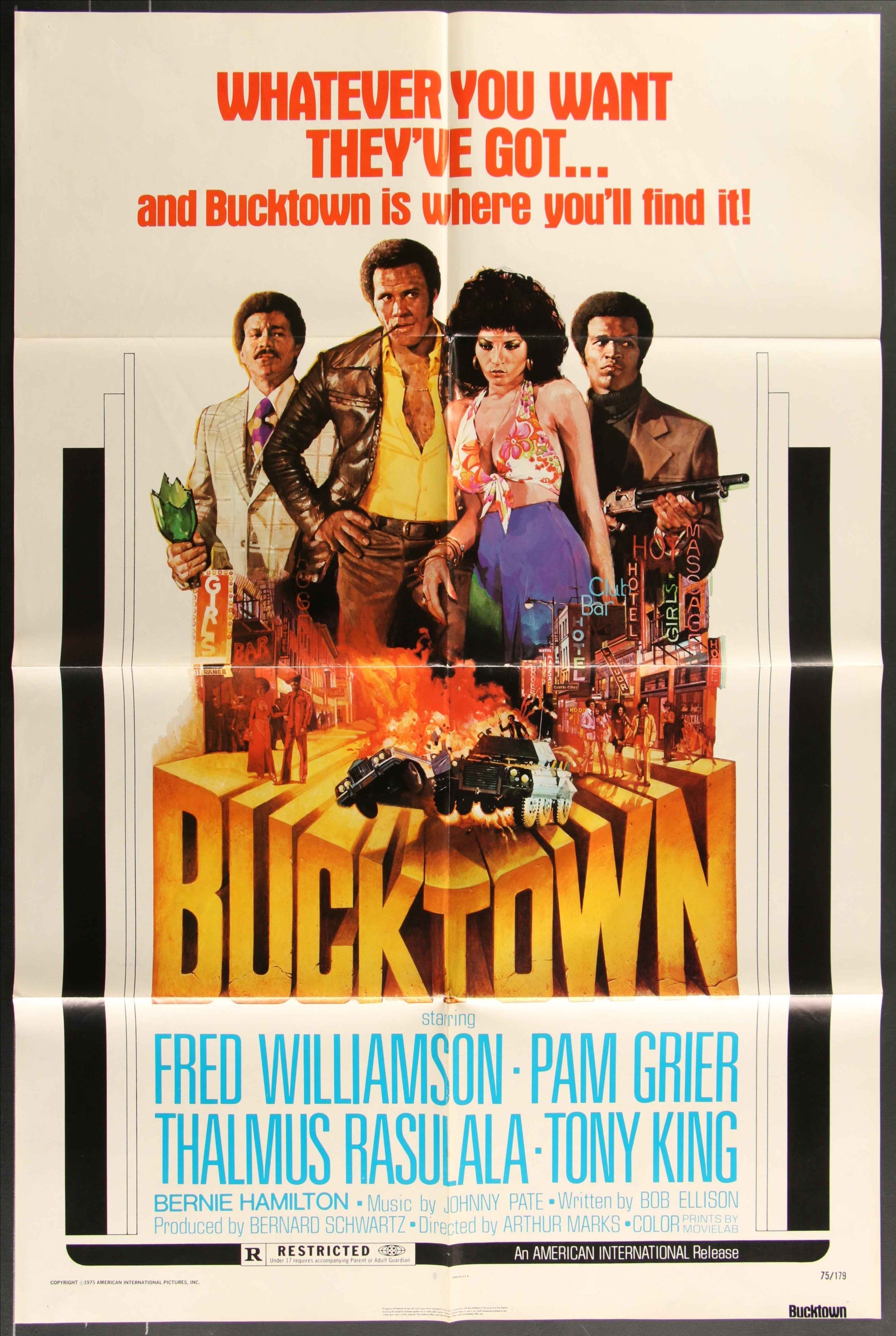 Bucktown (1975) Original US One Sheet Movie Poster