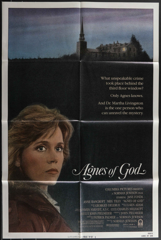 Agnes Of God (1985) Original US One Sheet Movie Poster