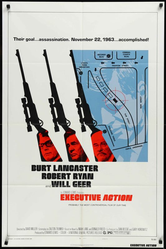 Executive Action (1973) Original US One Sheet Movie Poster