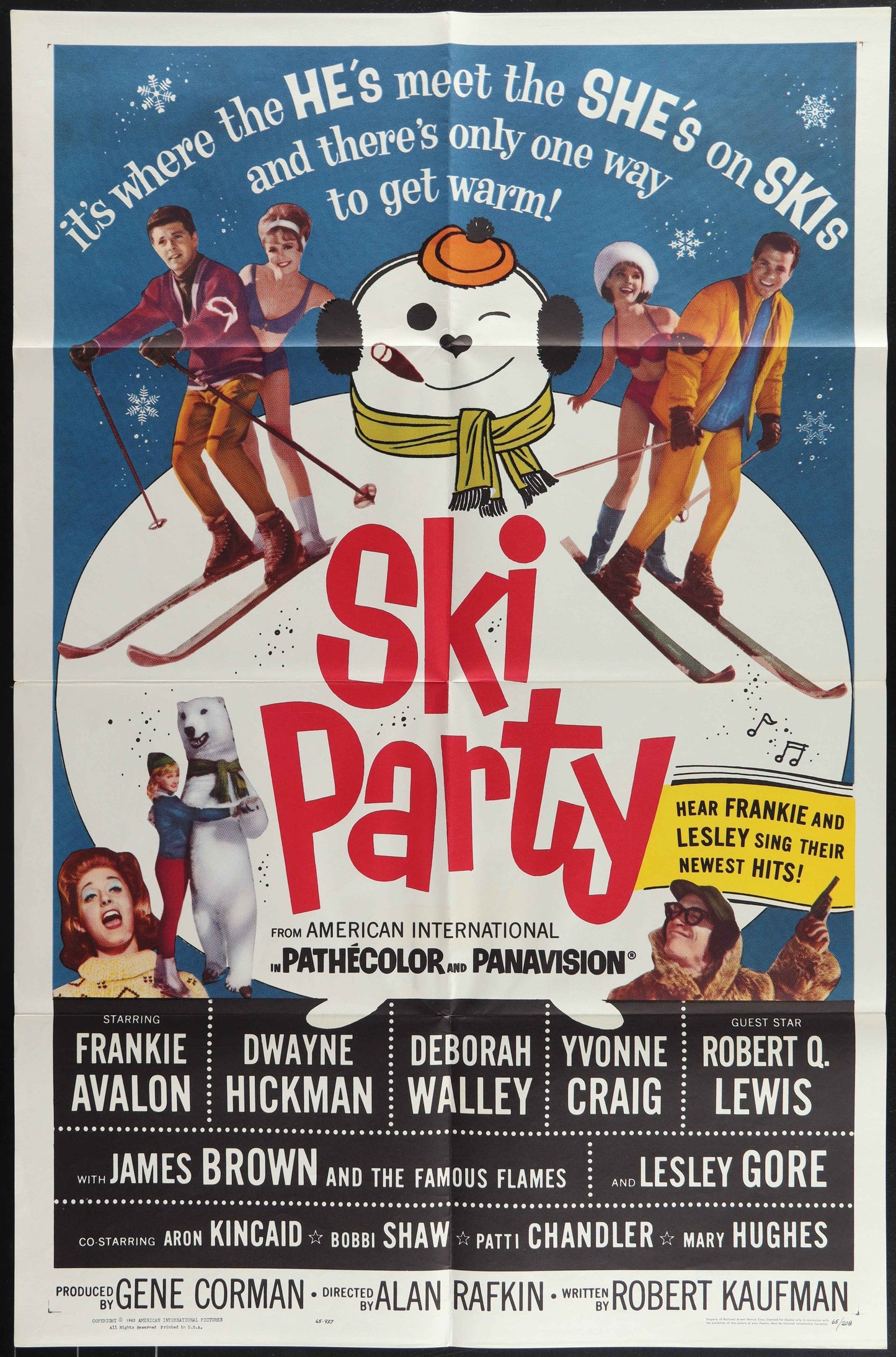 Ski Party (1965) Original US One Sheet Movie Poster