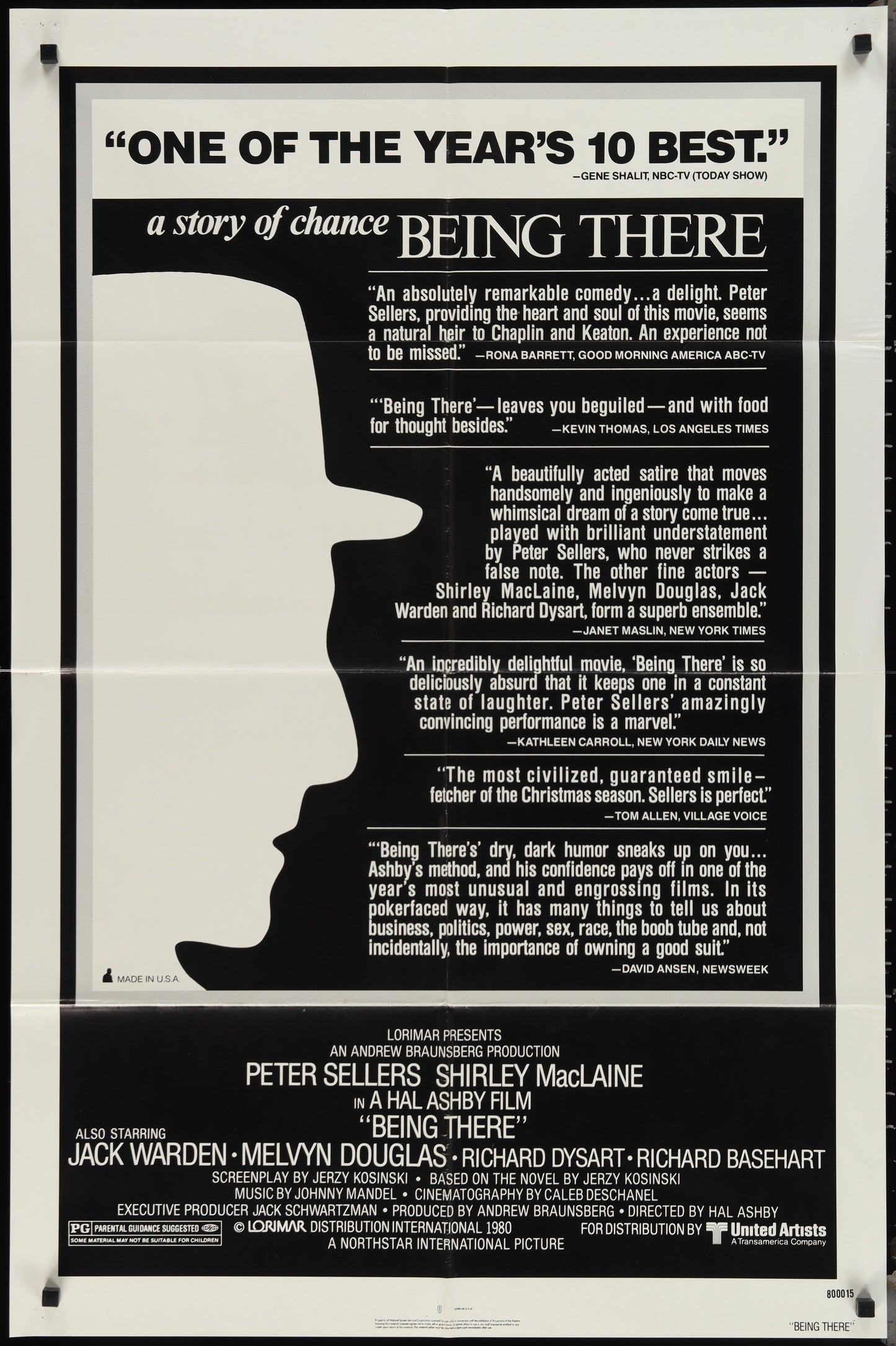 Being There (1979) Original US One Sheet Movie Poster