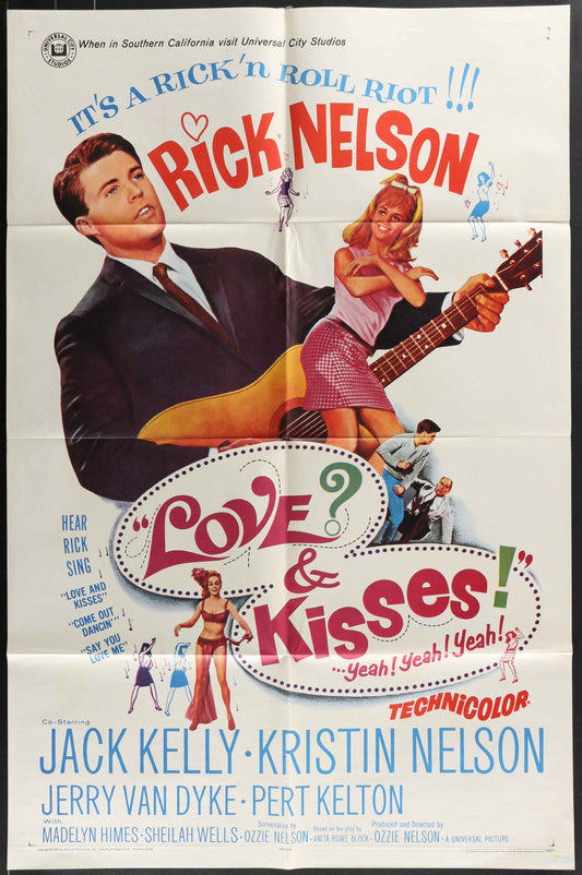 Love & Kisses (1965) Original US One Sheet Movie Poster