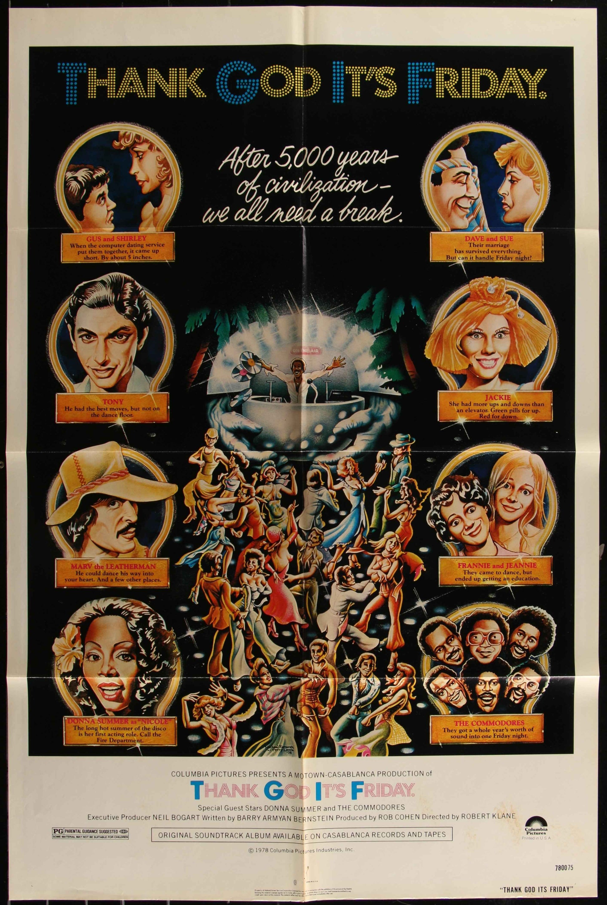 Thank God It's Friday (1978) Original US One Sheet Movie Poster
