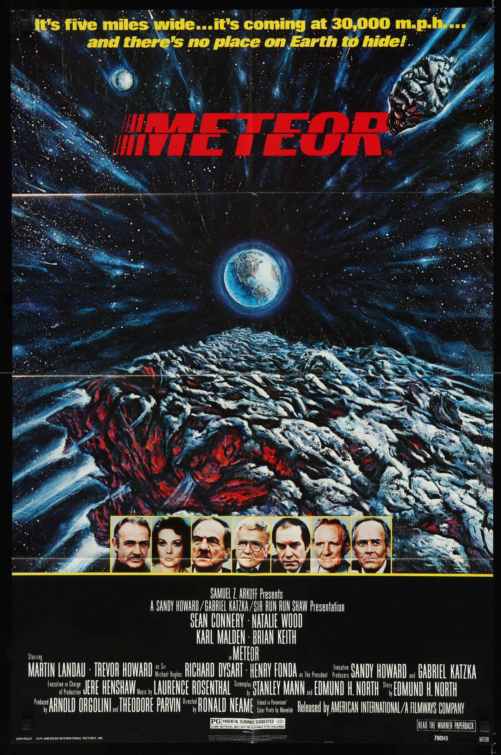 Meteor (1979) Original US One Sheet Movie Poster
