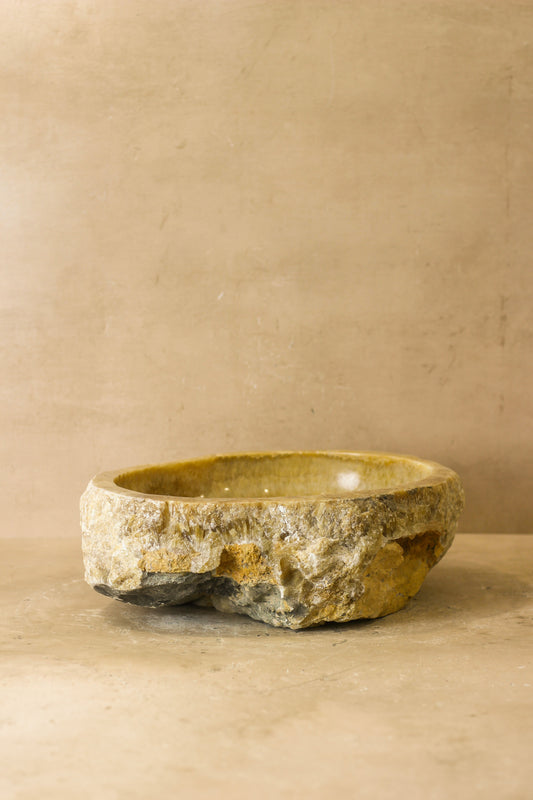 Raw Edge Onyx Wash Basin - No 1