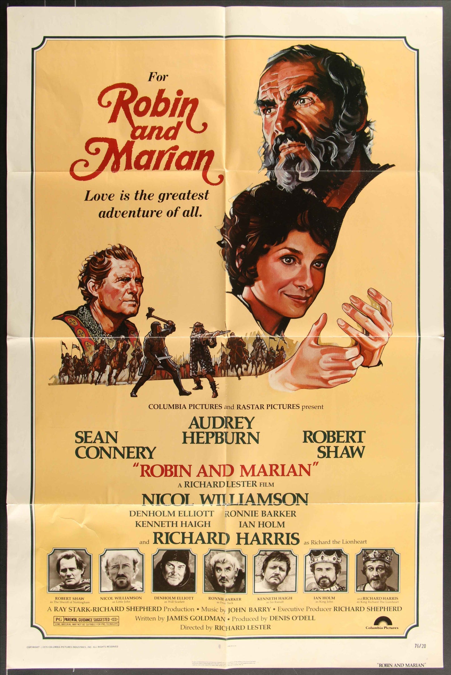 Robin And Marian (1976) Original US One Sheet Movie Poster