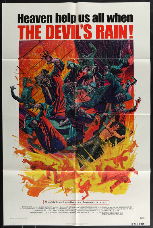 The Devil's Rain (1975) Original US One Sheet Movie Poster